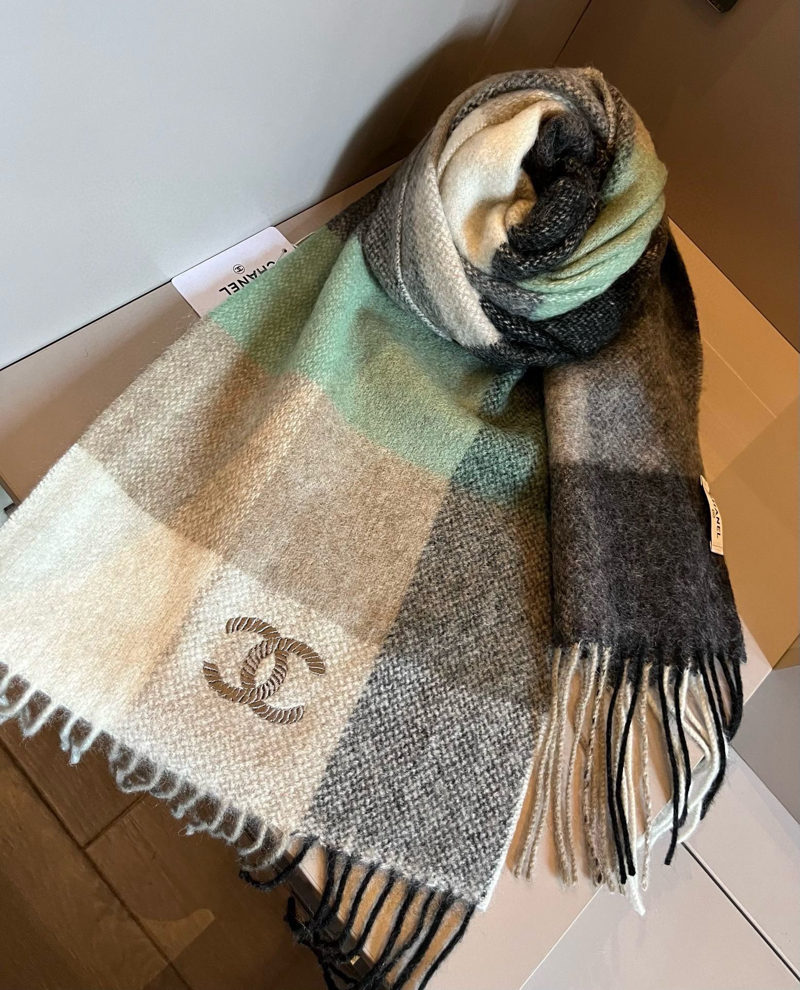 [TOP] CHANEL CC  Scarf 30*200cm - 4 Colors