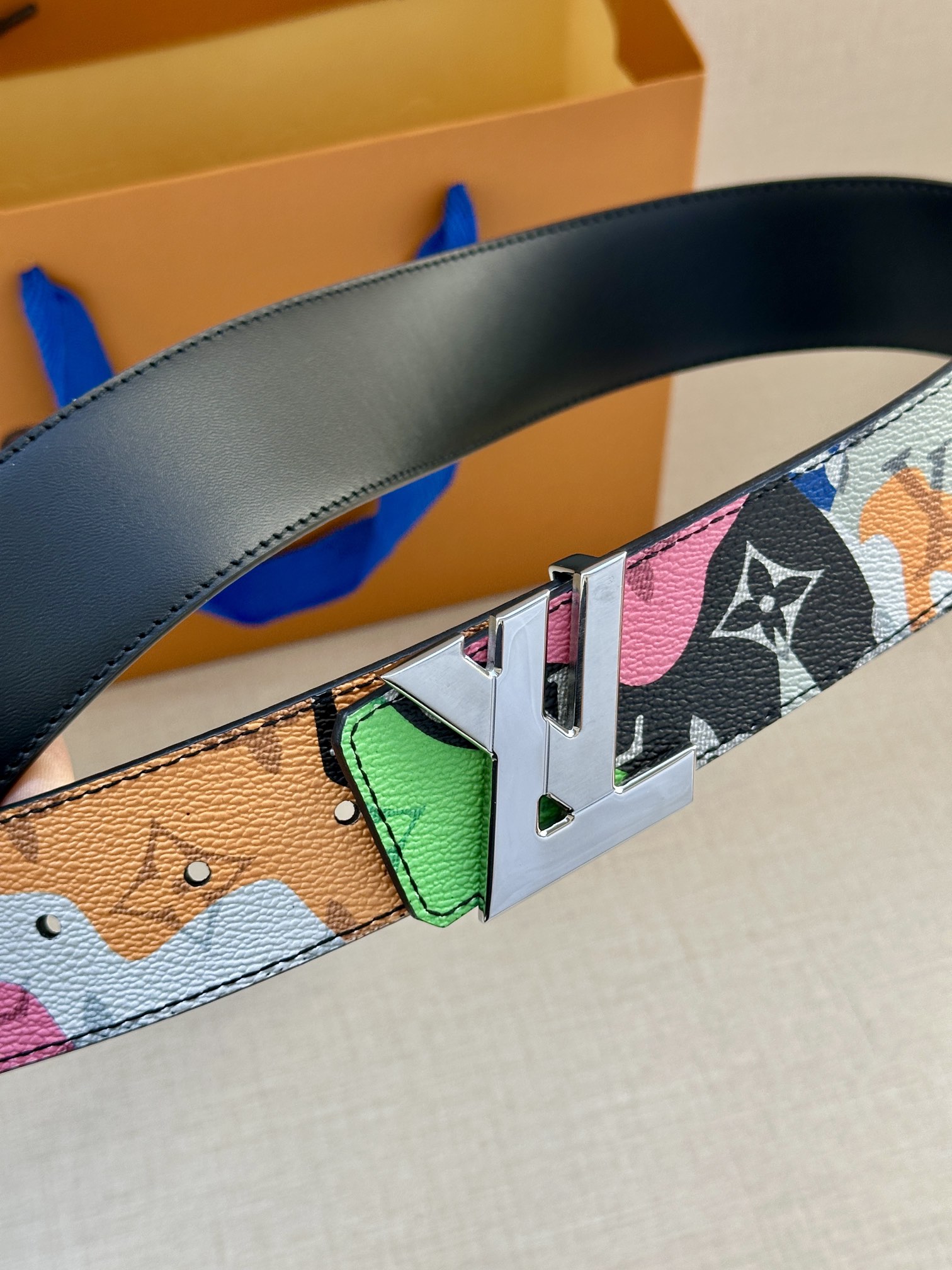 [TOP] Louis Vuitton LV Initiales Reversible Belt - 4.0CM