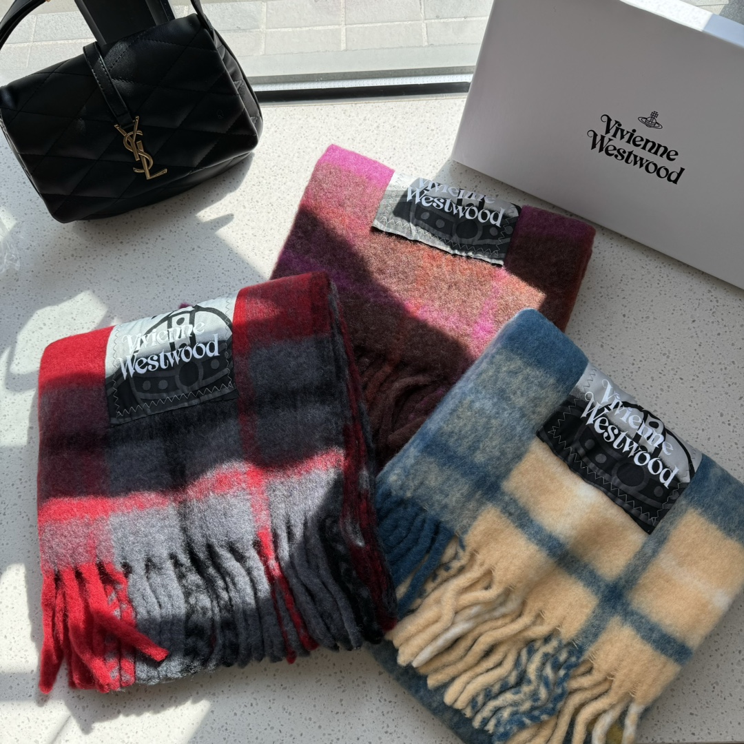 [TOP] Vivienne Westwood Scarf 30*180cm- 3 Colors