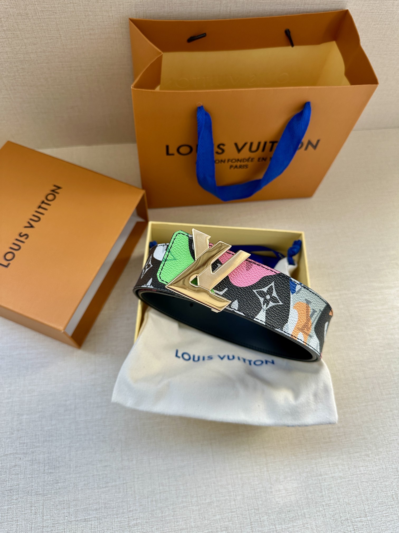 [TOP] Louis Vuitton LV Initiales Reversible Belt - 4.0CM