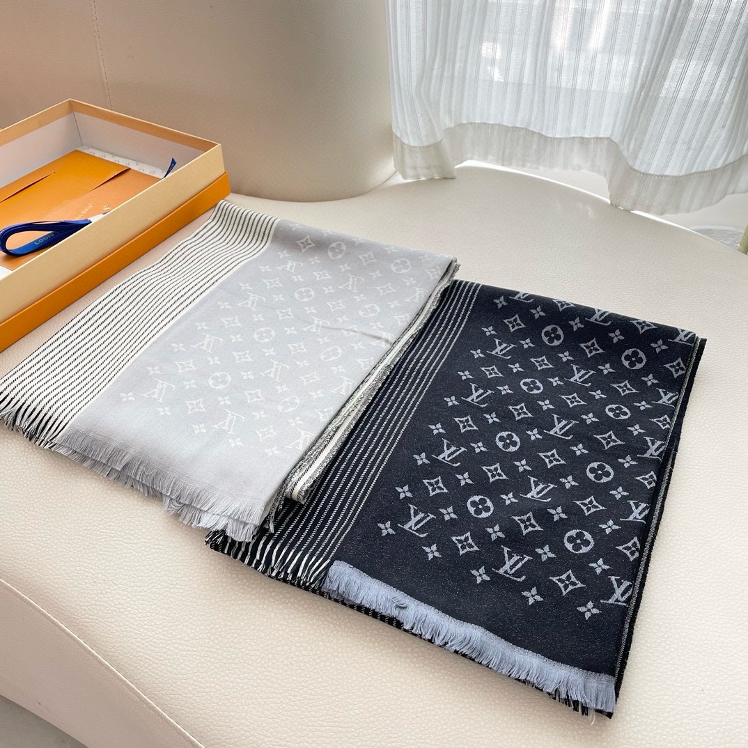 [TOP] Louis Vuitton LV Wool Scarf 70*200cm - 2 Color