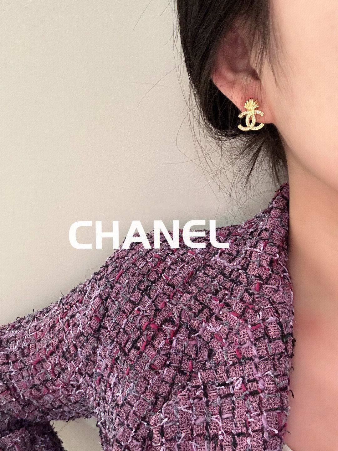 [TOP] CHANEL CC Sea Shell  Earrings - Gold