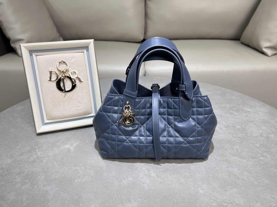 [TOP] Christian Dior Dior Toujours Handbag Cowhide 23*15*15 cm/28.5*21.5*17cm - 5 Colour