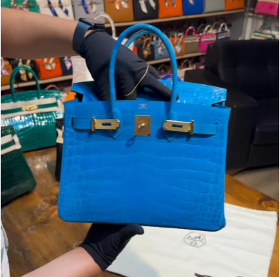[TOP] HERMES Customised Real Crocodile Leather Birkin Bag 25/30/35/40CM