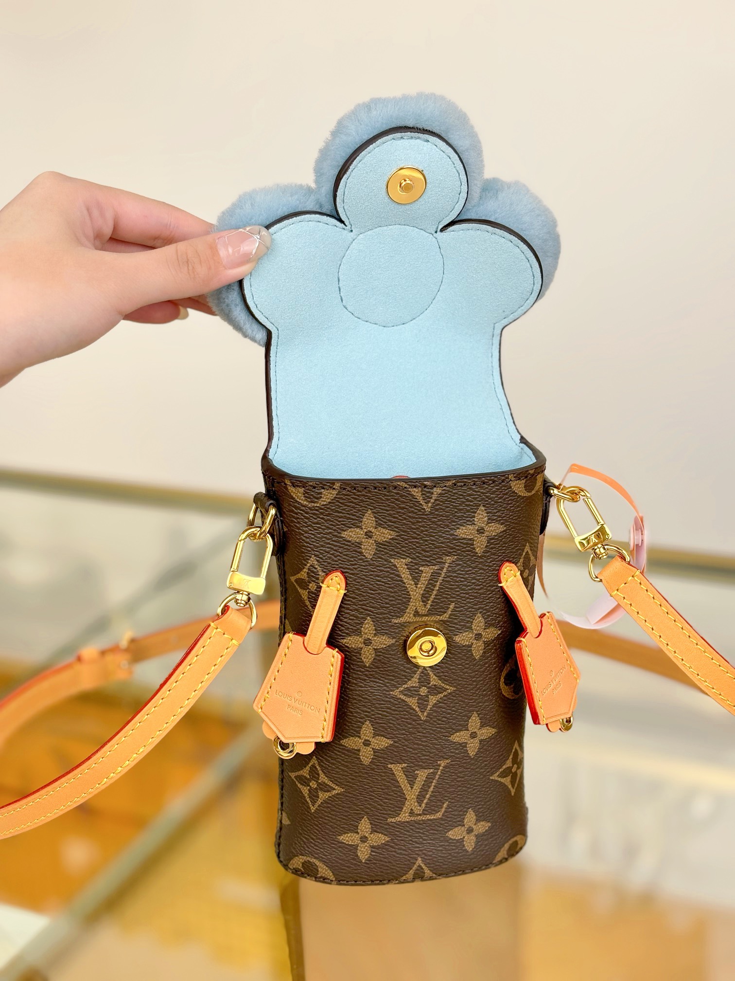 [TOP] Louis Vuitton LV VIVIENNE Mobile Phone Bag 17.5x4.5x10cm - Brown