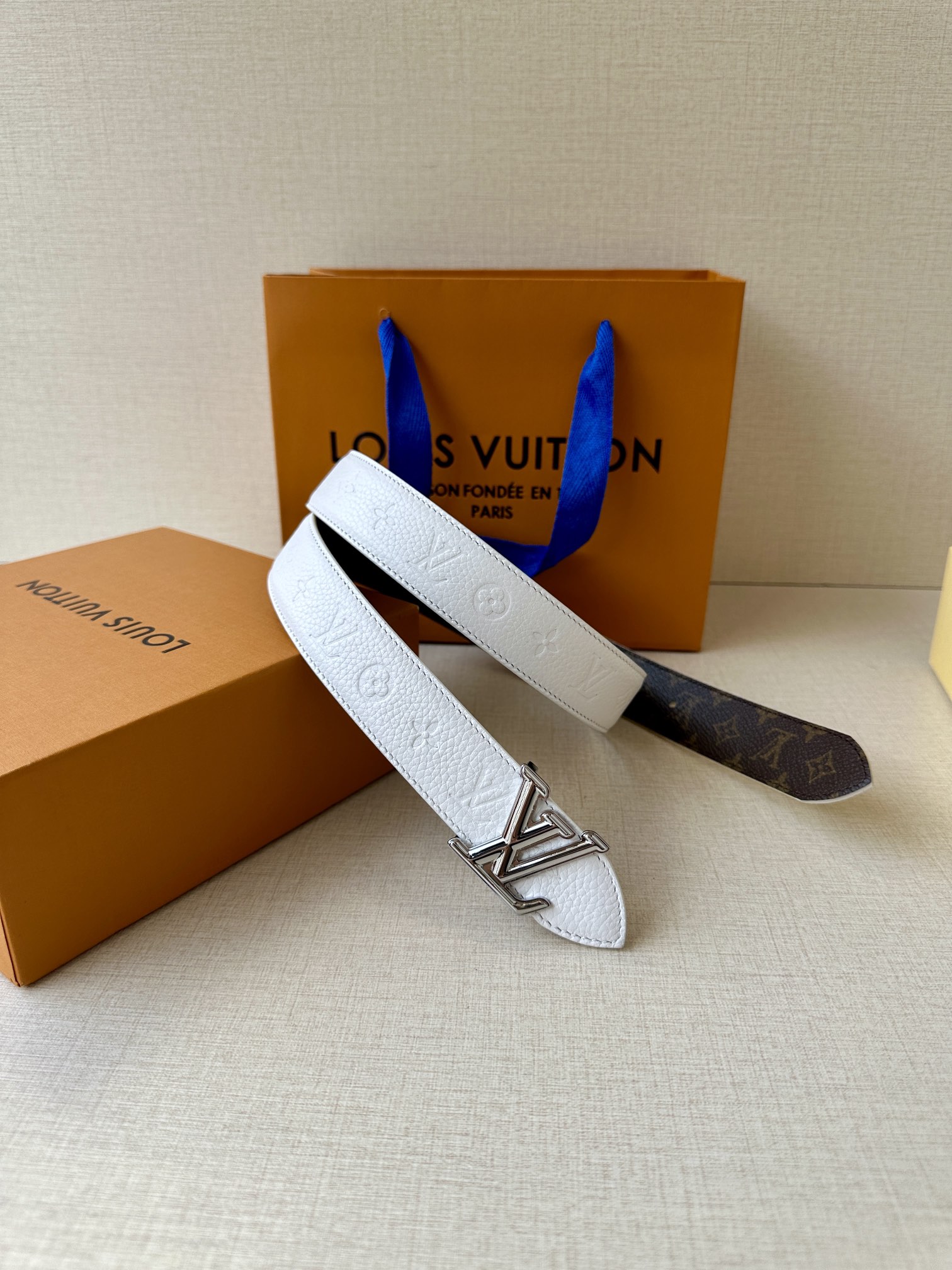 [TOP] Louis Vuitton LV Flowergram Reversible Belt - 3.0CM