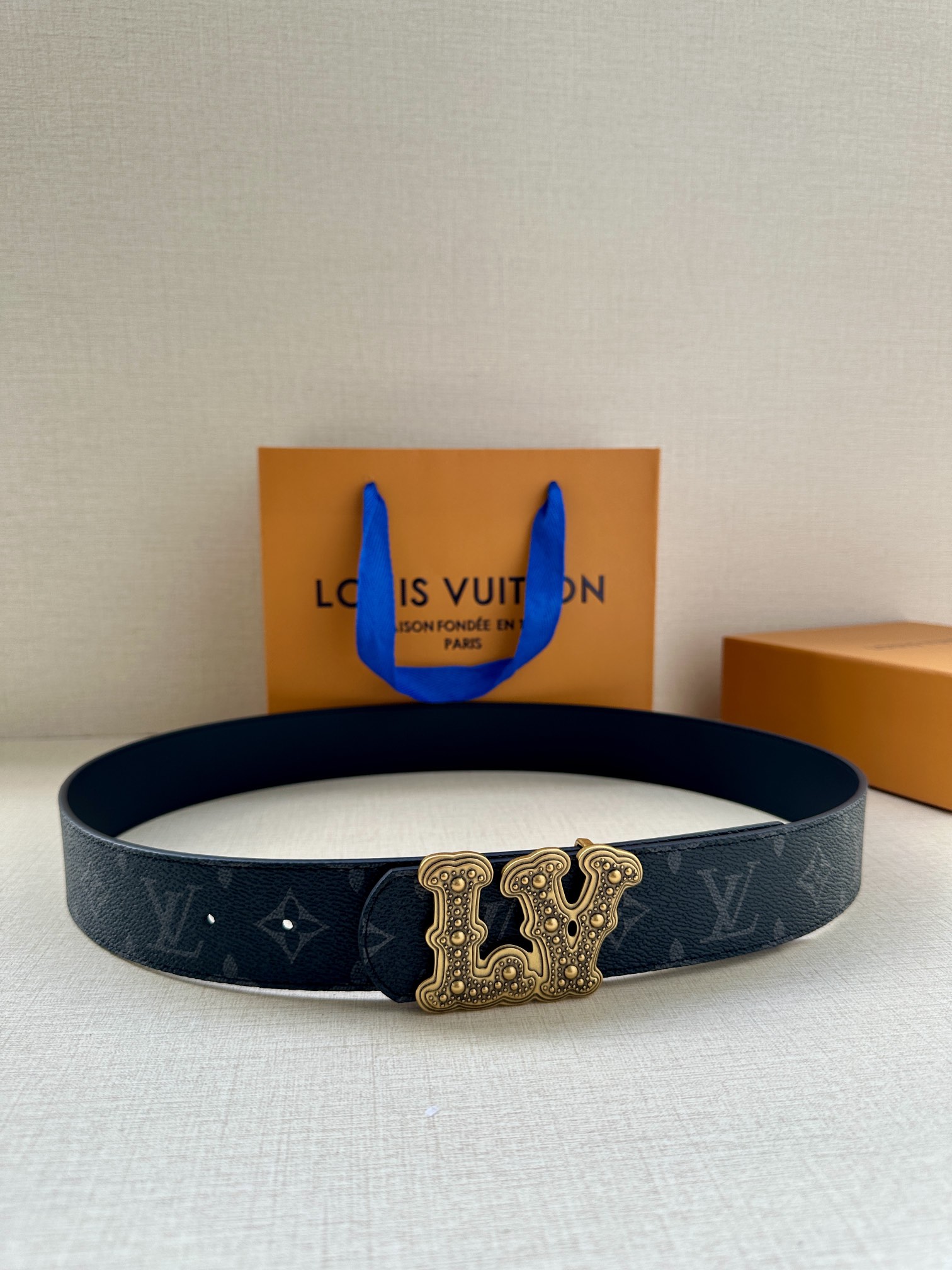 [TOP] Louis Vuitton LV Dimension Reversible Belt - 4.0CM