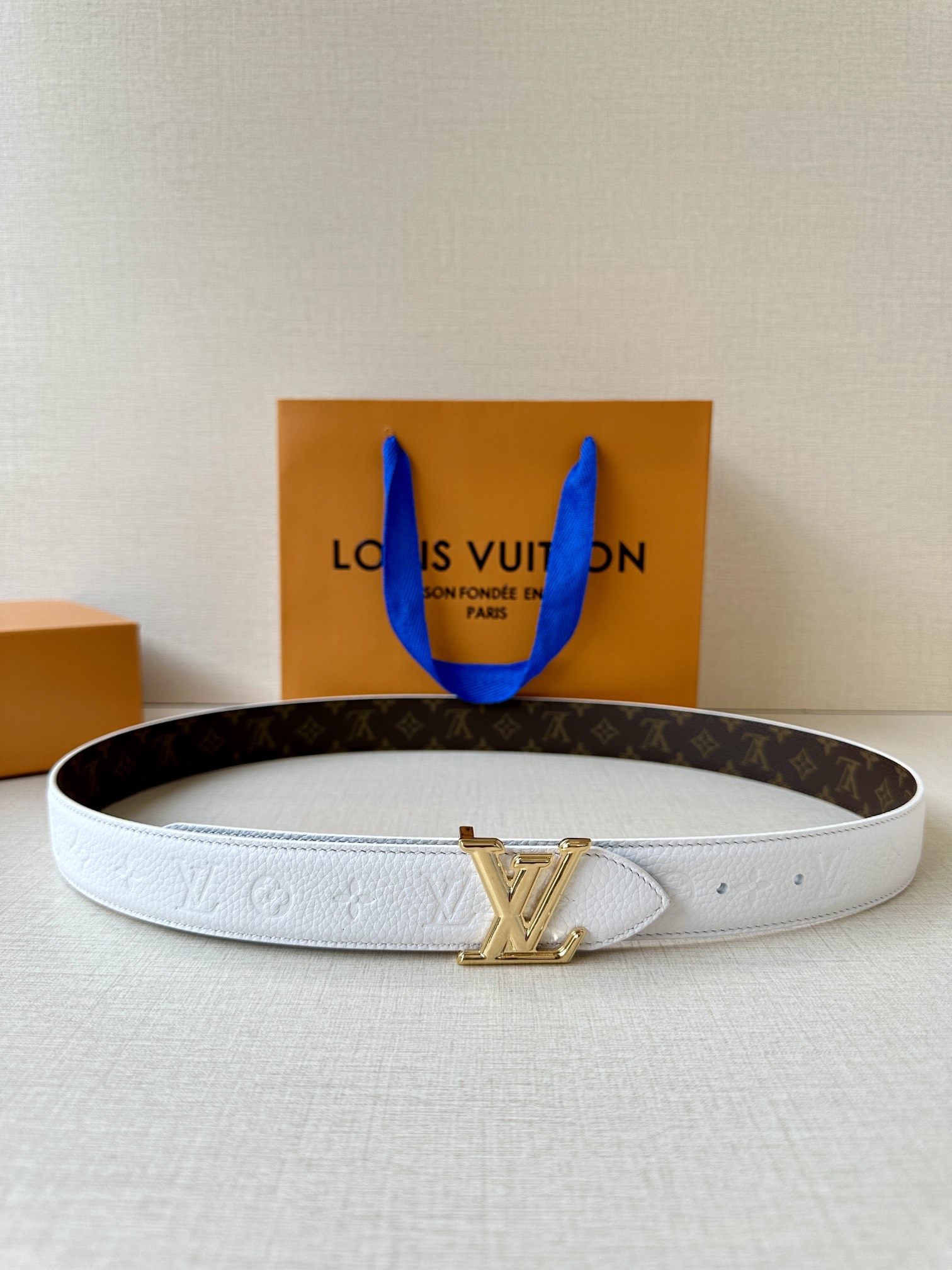 [TOP] Louis Vuitton LV Flowergram Reversible Belt - 3.0CM
