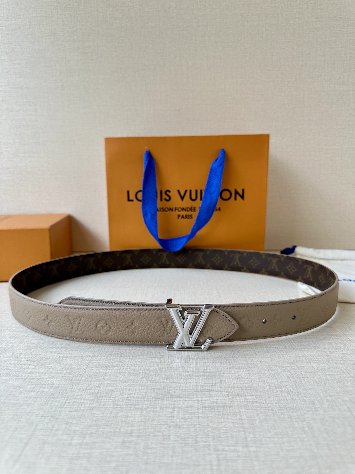 [TOP] Louis Vuitton LV Flowergram Reversible Belt - 3.0CM