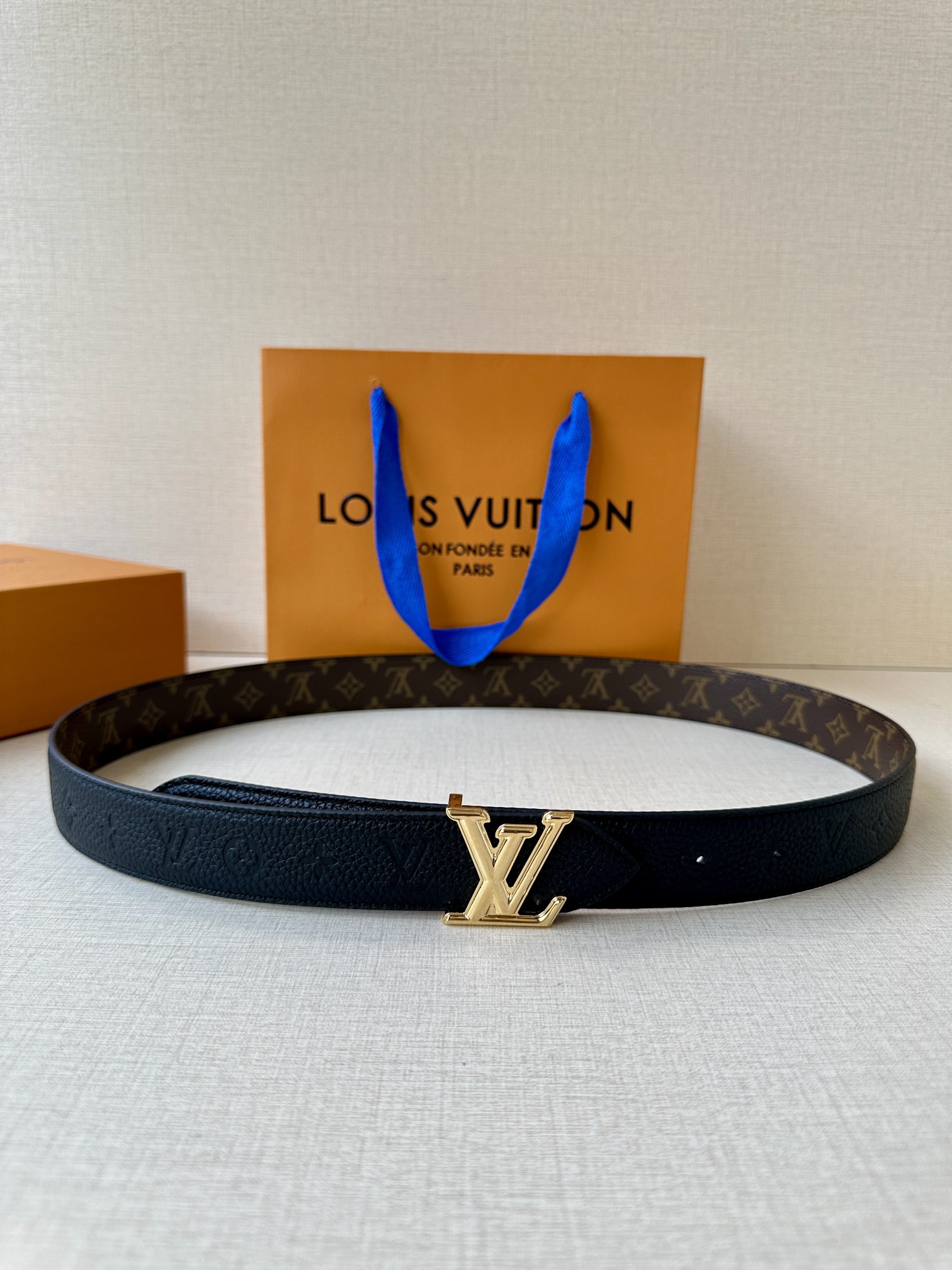 [TOP] Louis Vuitton LV Flowergram Reversible Belt - 3.0CM