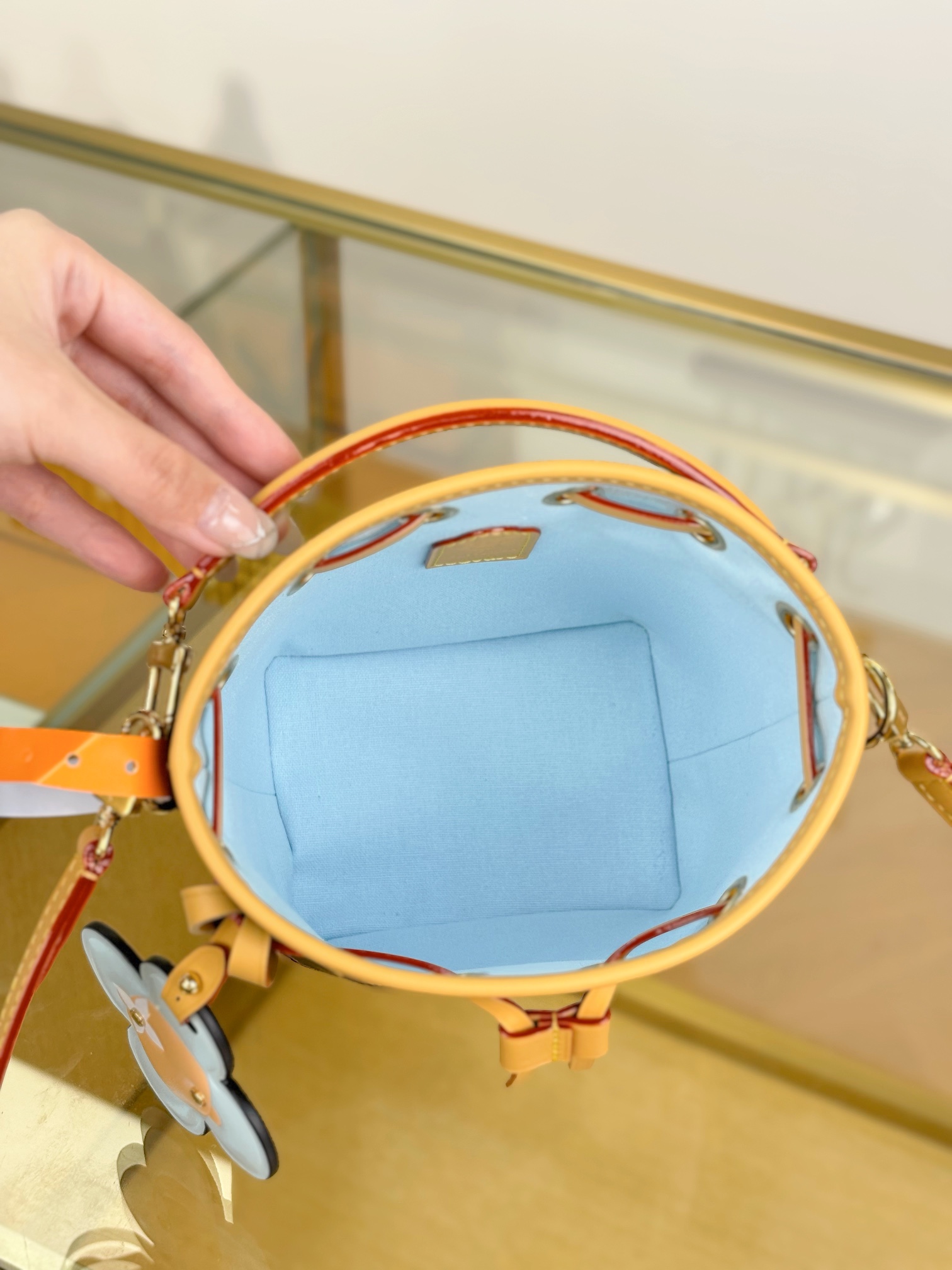 [TOP] Louis Vuitton LV NANO NOÉ Bag Monogram  16x13x10cm - Brown