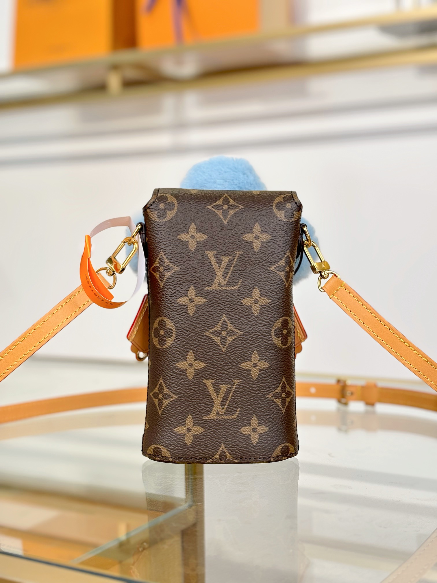 [TOP] Louis Vuitton LV VIVIENNE Mobile Phone Bag 17.5x4.5x10cm - Brown