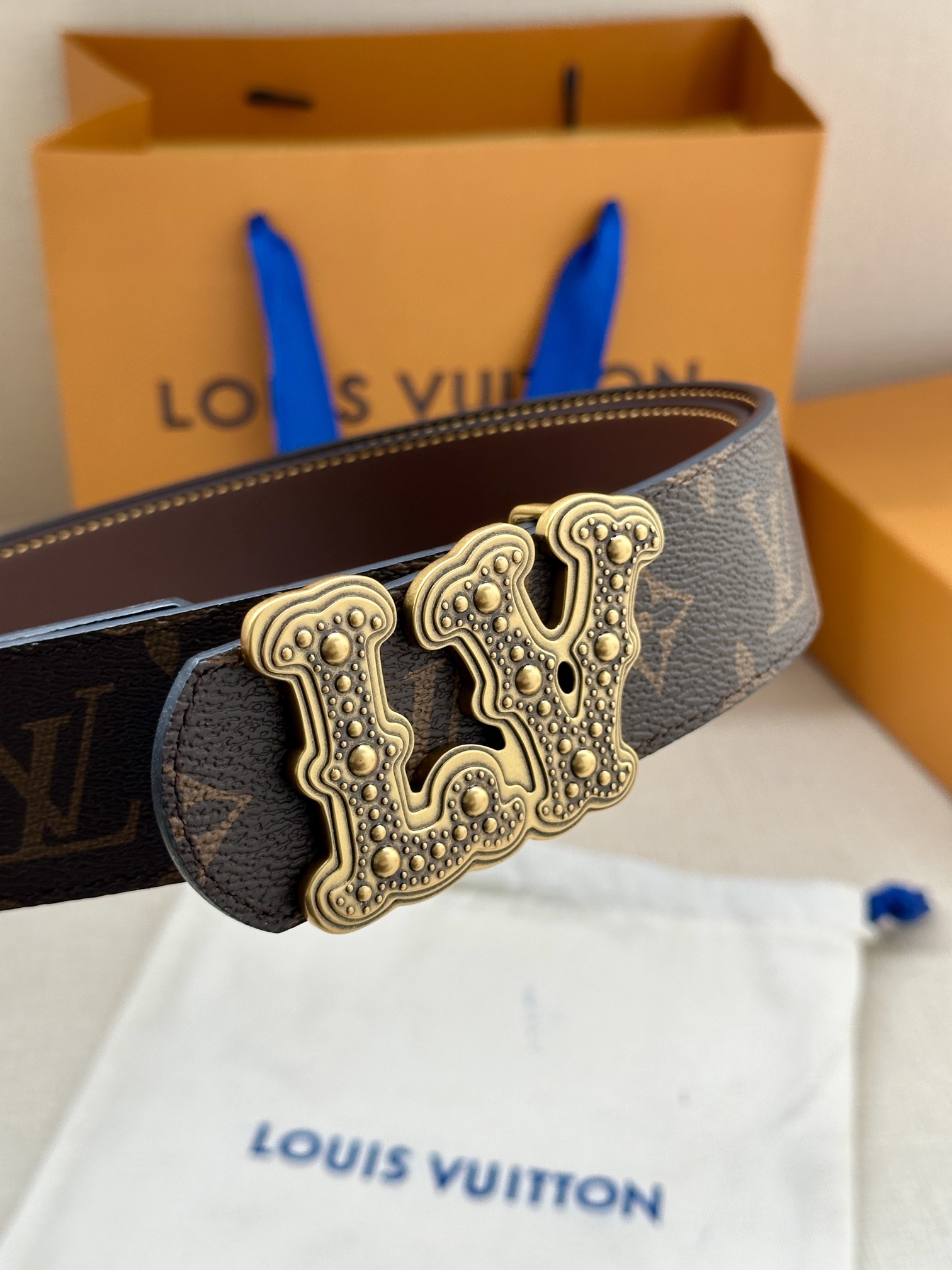 [TOP] Louis Vuitton LV Dimension Reversible Belt - 4.0CM