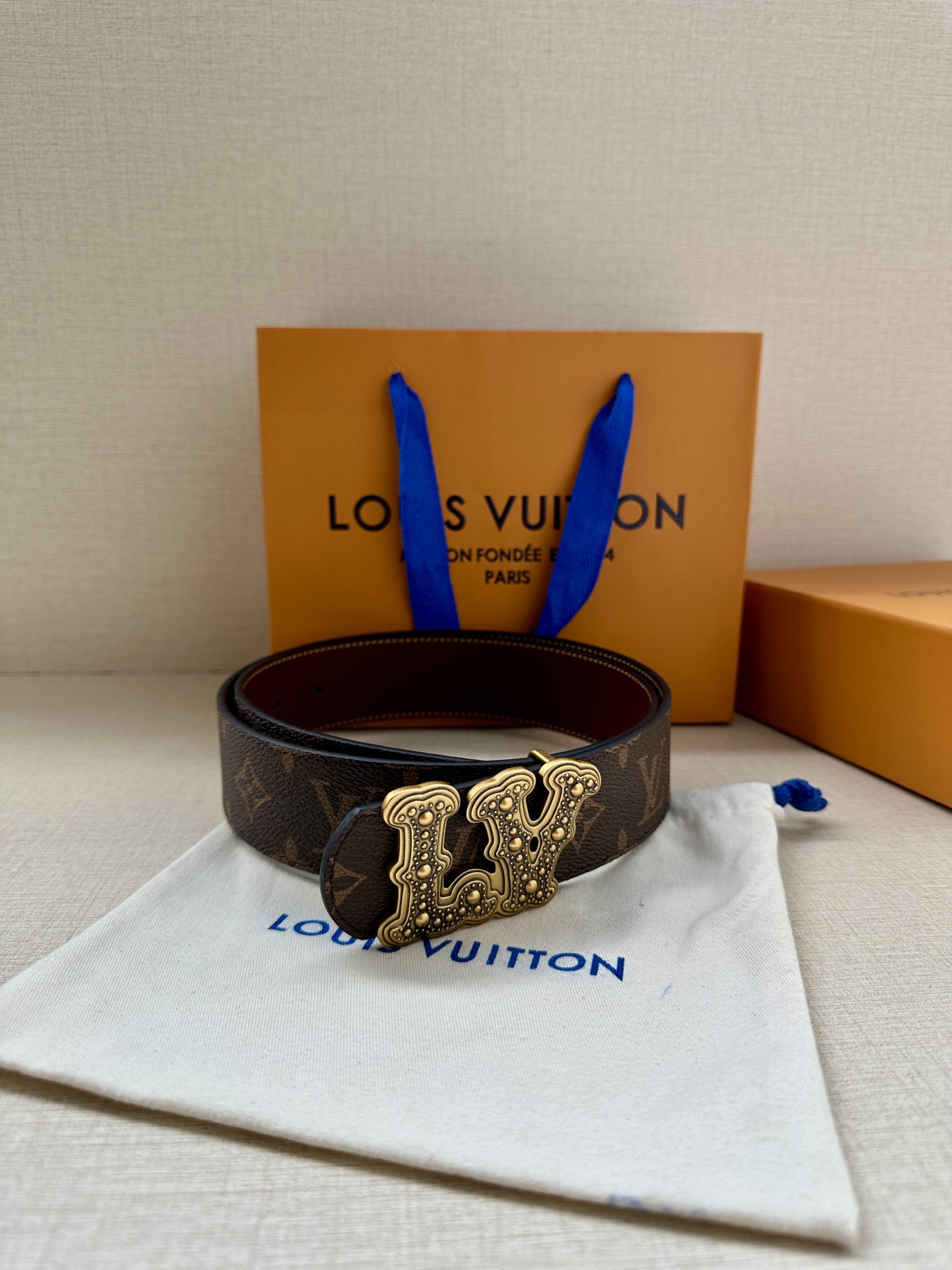[TOP] Louis Vuitton LV Dimension Reversible Belt - 4.0CM