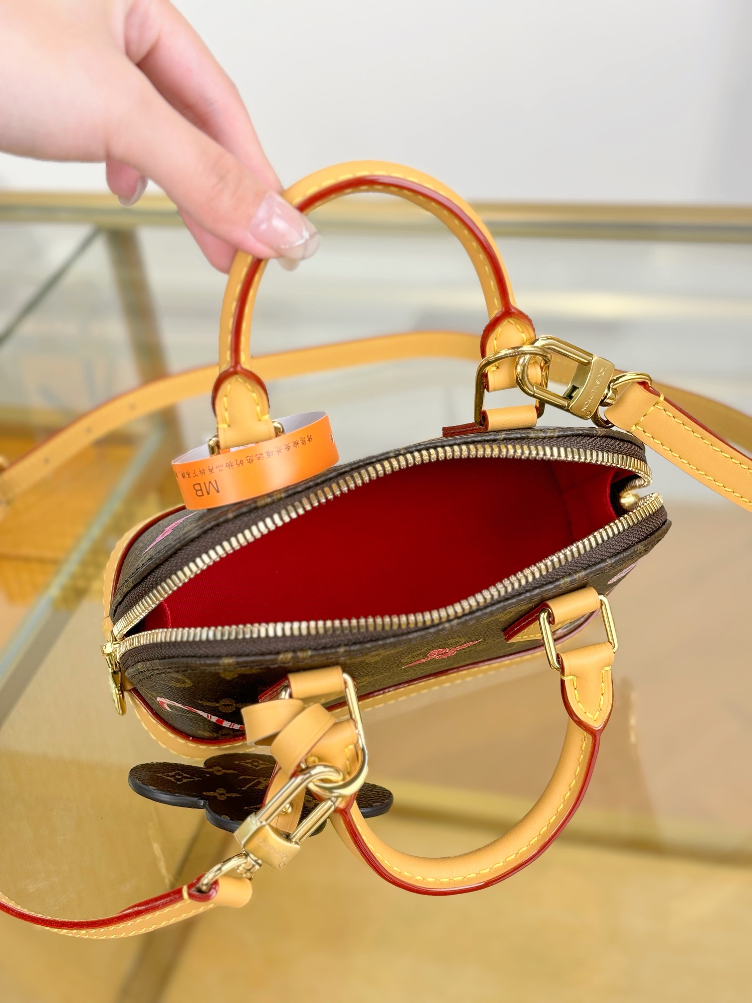 [TOP] Louis Vuitton LV Christmas Limited NANO ALMA Bag 18x12x8cm - Brown