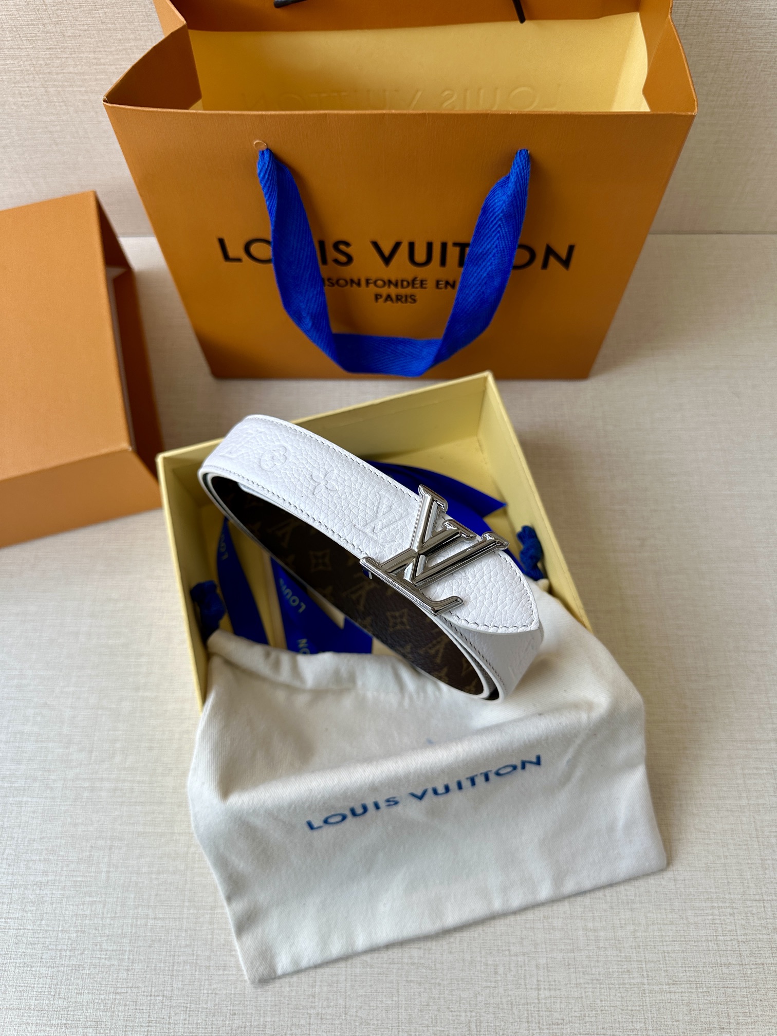[TOP] Louis Vuitton LV Flowergram Reversible Belt - 3.0CM