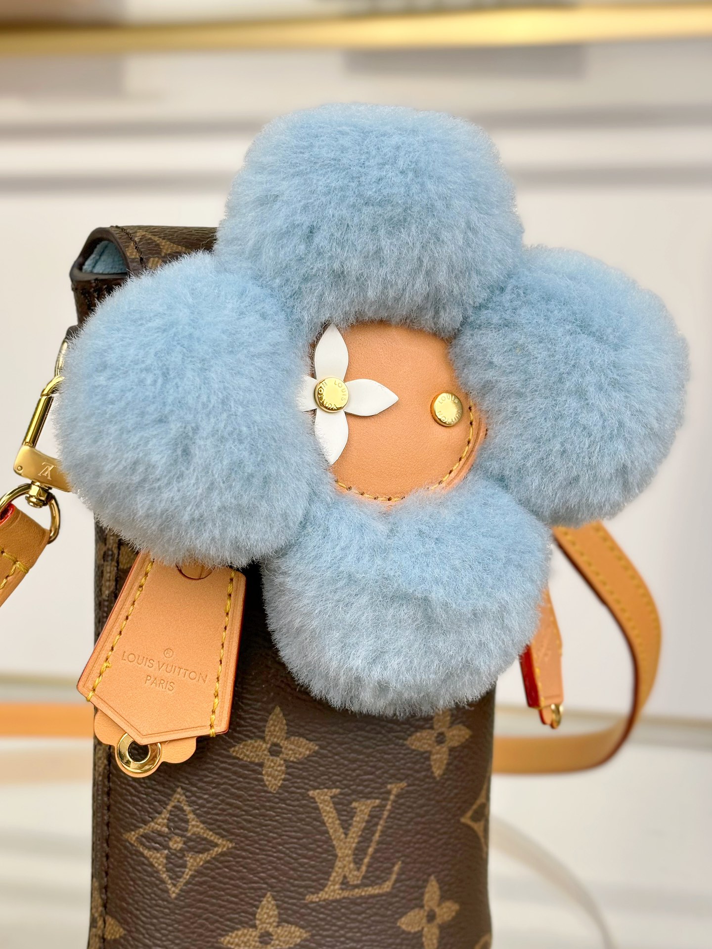 [TOP] Louis Vuitton LV VIVIENNE Mobile Phone Bag 17.5x4.5x10cm - Brown