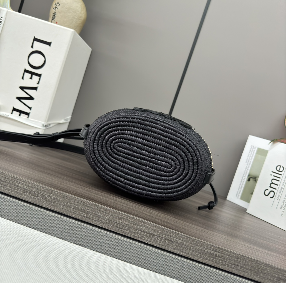 [TOP] LOEWE Cowhide Oneycomb Basket Handbag 22*12*22CM - 2 Colour