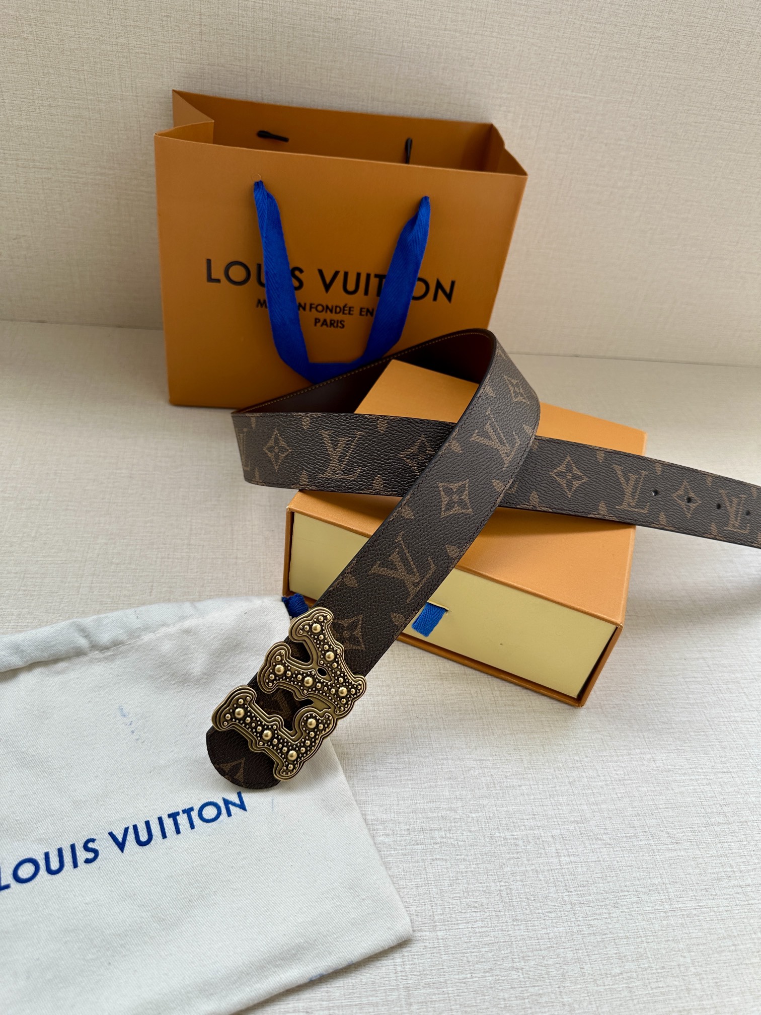 [TOP] Louis Vuitton LV Dimension Reversible Belt - 4.0CM