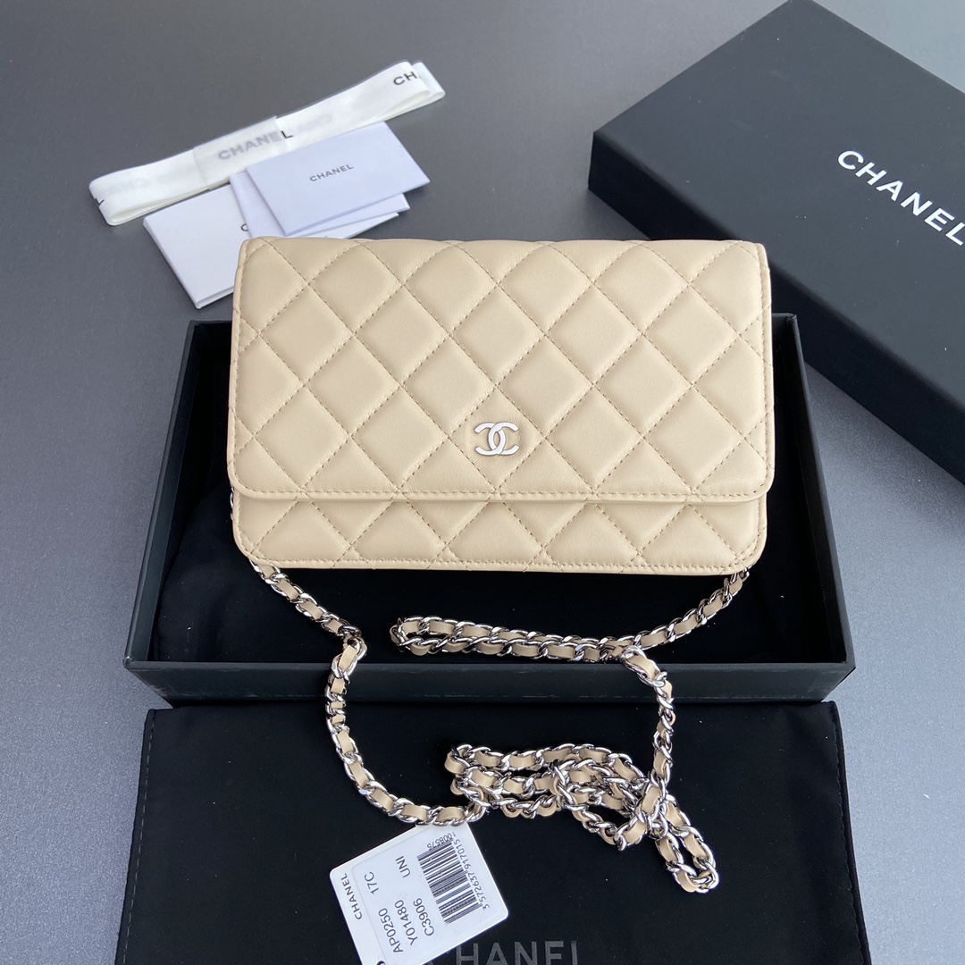 [TOP] CHANEL WOC Lambskin Flap Bag 20×13×3.5cm - 2 Color