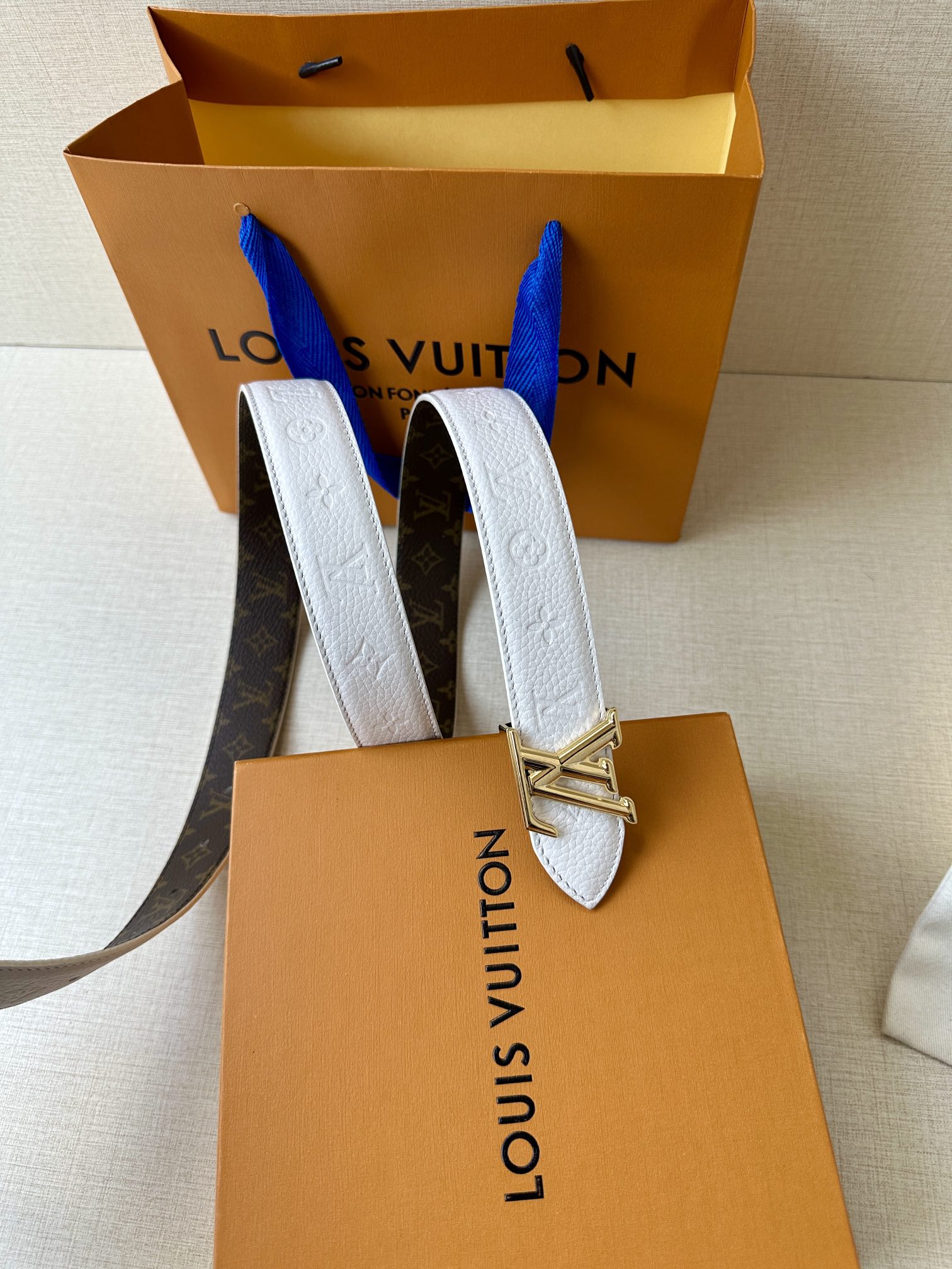 [TOP] Louis Vuitton LV Flowergram Reversible Belt - 3.0CM