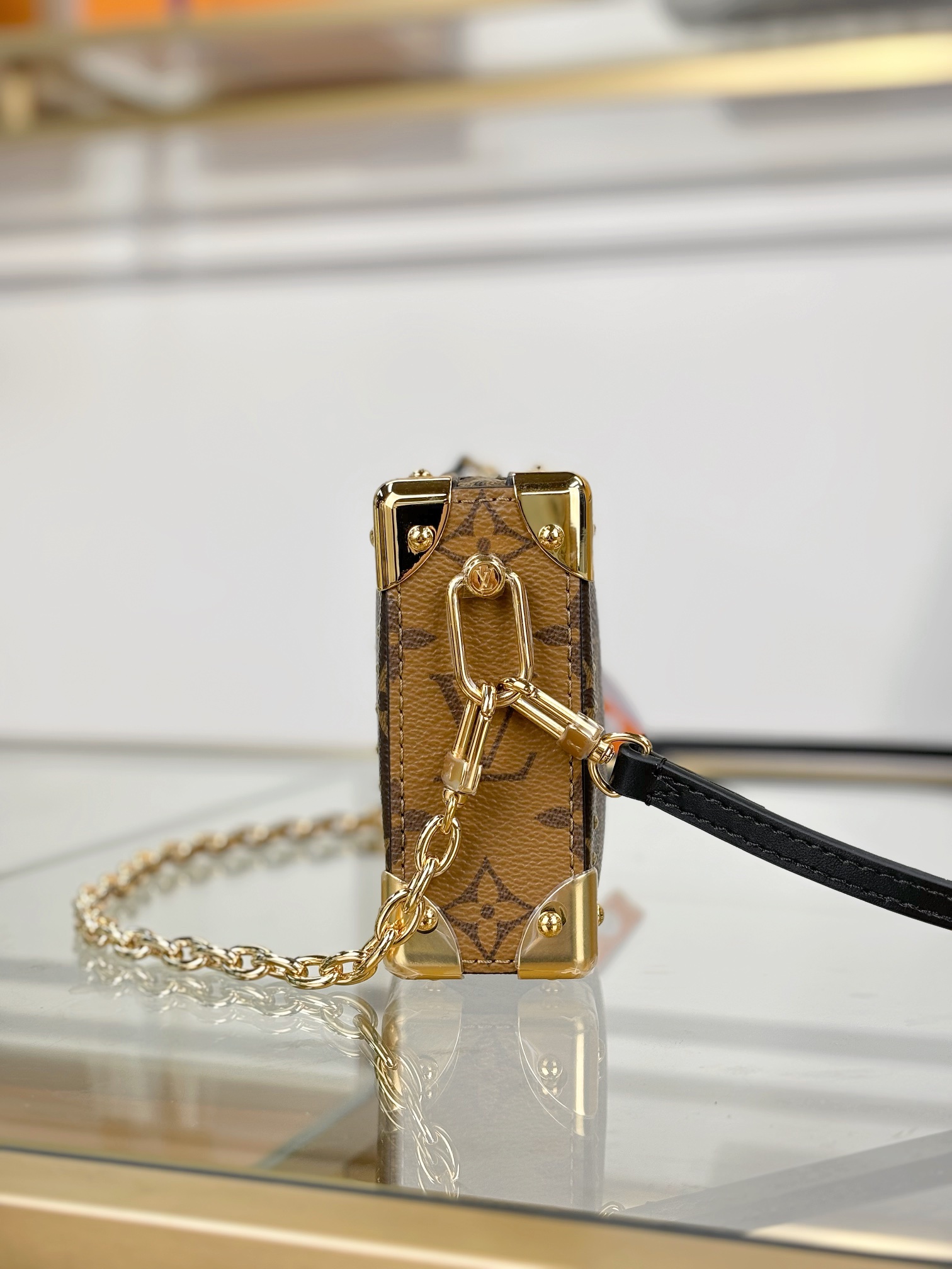 [TOP] Louis Vuitton LV SLIM TRUNK Bag 23x12x4cm - Brown