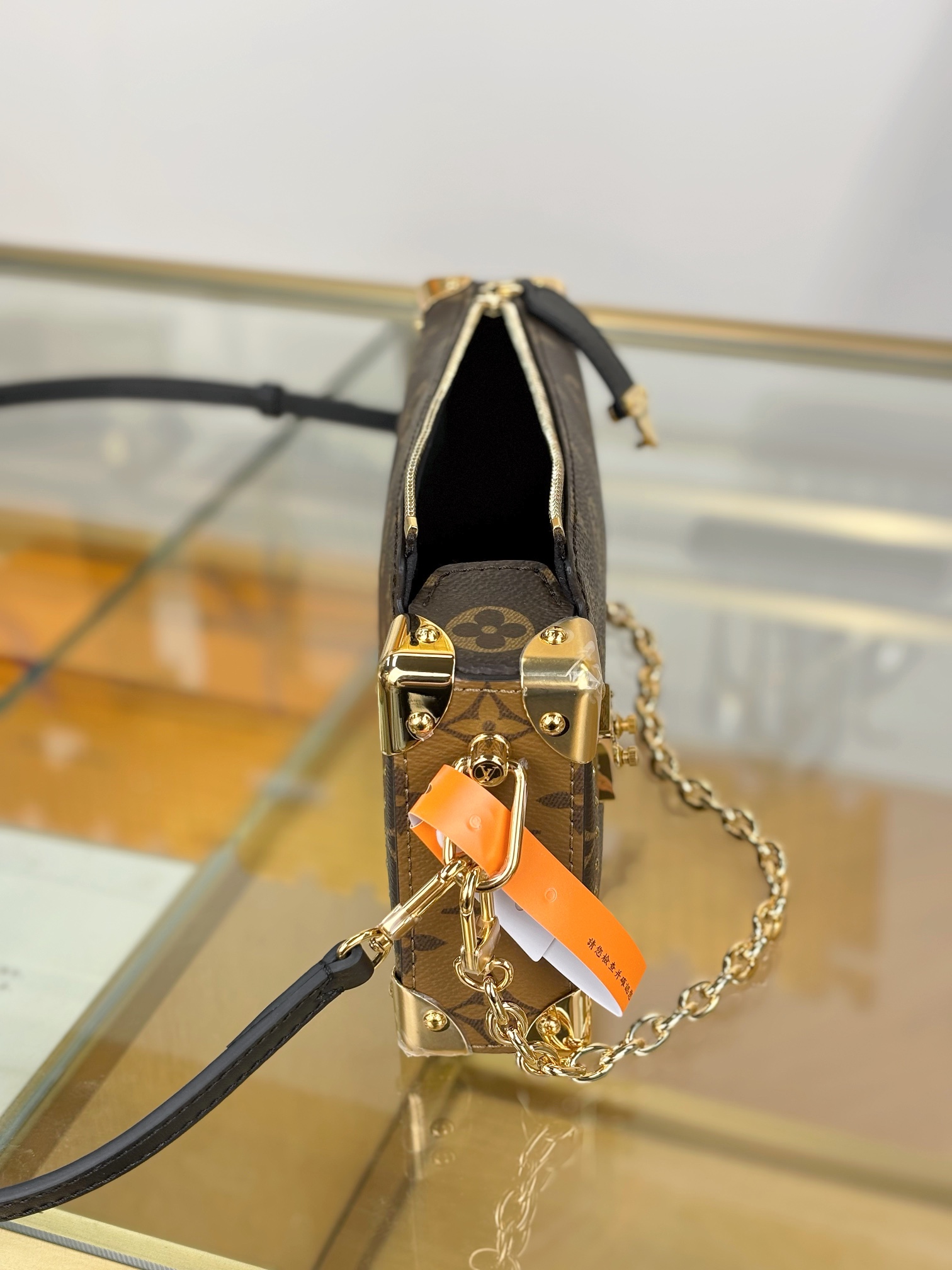 [TOP] Louis Vuitton LV SLIM TRUNK Bag 23x12x4cm - Brown