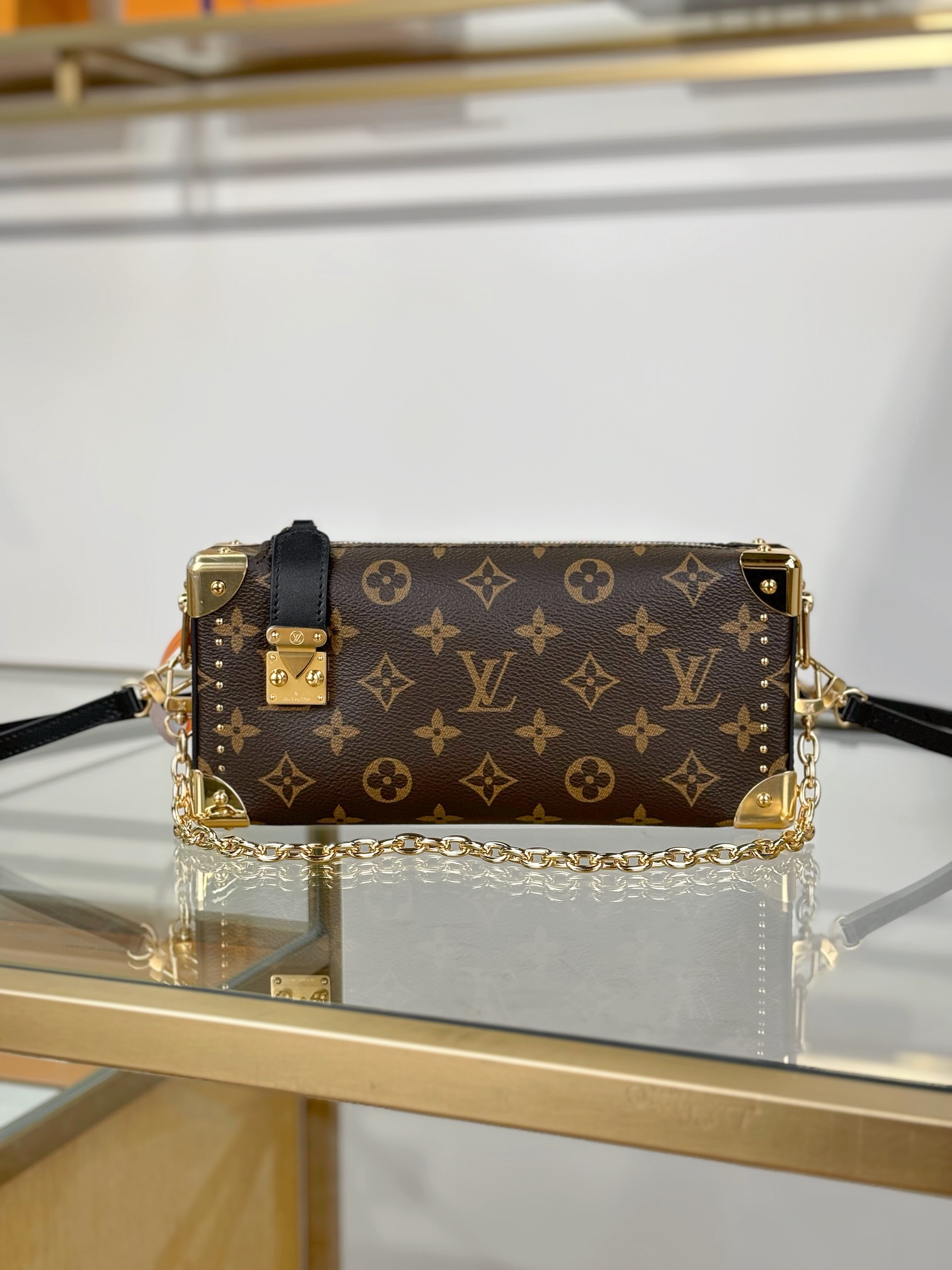 [TOP] Louis Vuitton LV SLIM TRUNK Bag 23x12x4cm - Brown