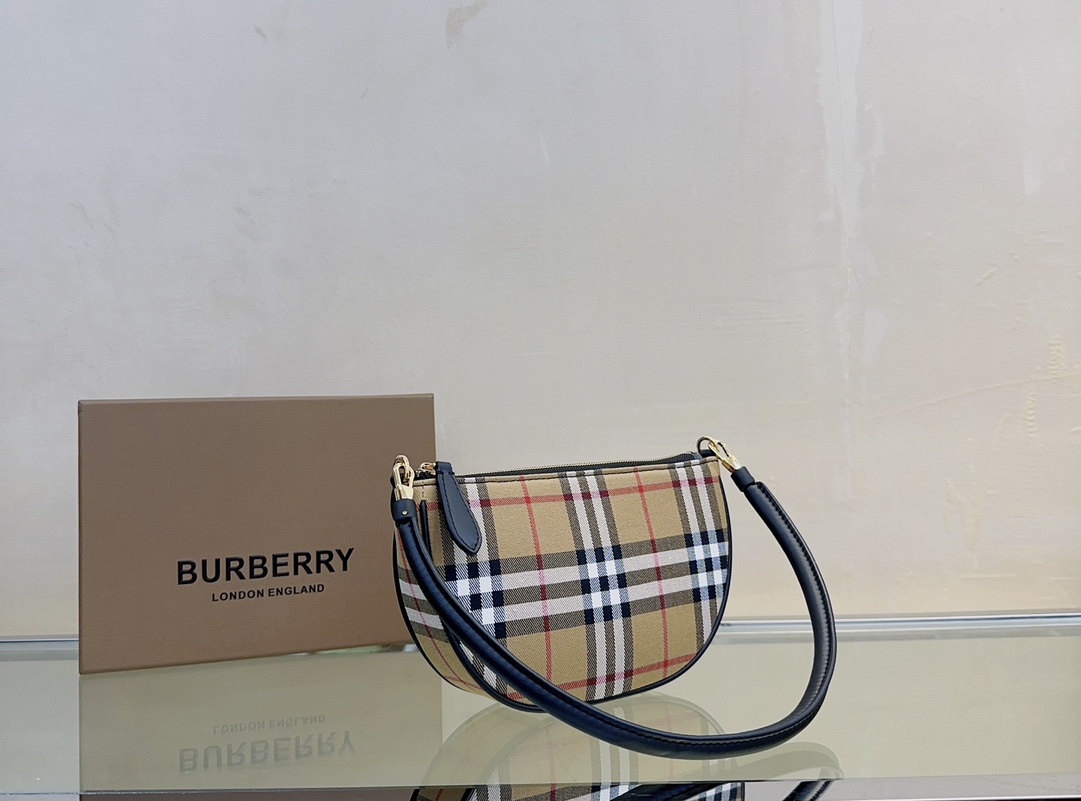 [TOP] BURBERRY Olympia Pouch Bag 21x4x12cm - Brown
