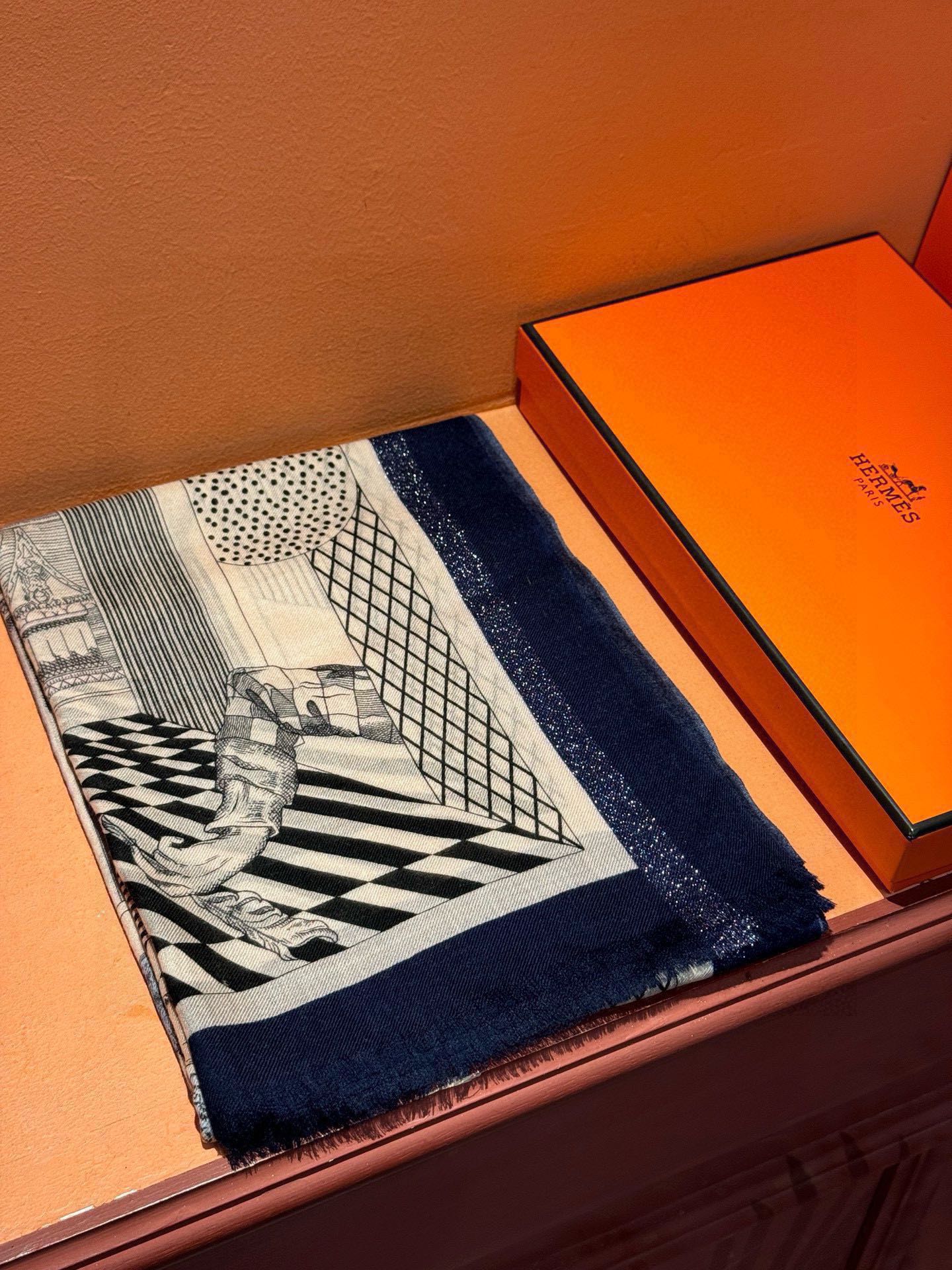 [TOP] HERMES Scarf 100cm*200cm - 3 Colors