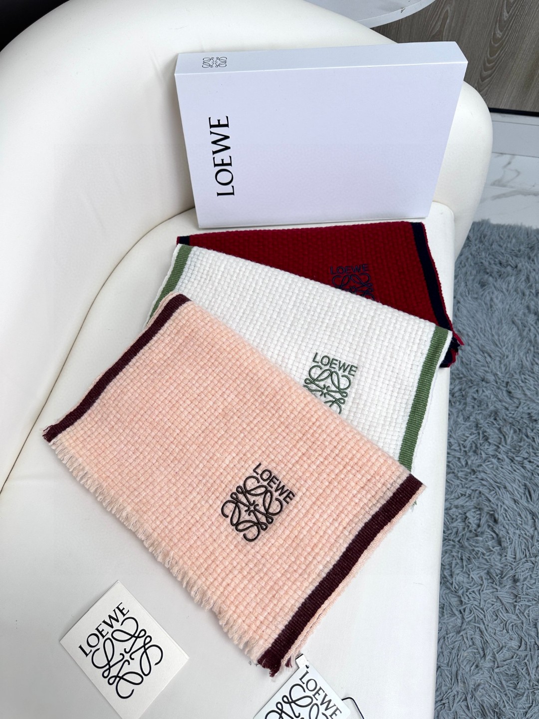 [TOP] LOEWE Wool Scarf 35×190cm - 3 Color