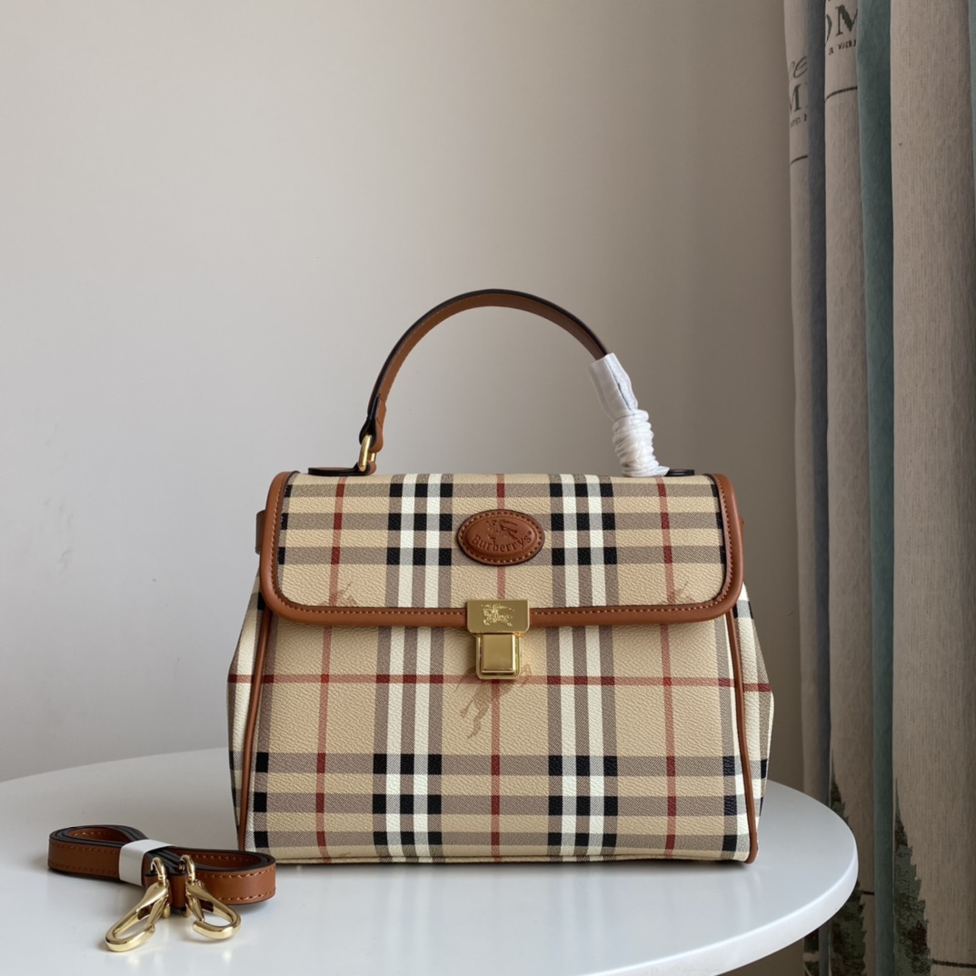 [TOP] BURBERRY Handbag 26/10/21cm - Brown