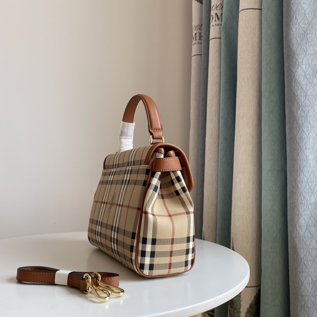 [TOP] BURBERRY Handbag 26/10/21cm - Brown