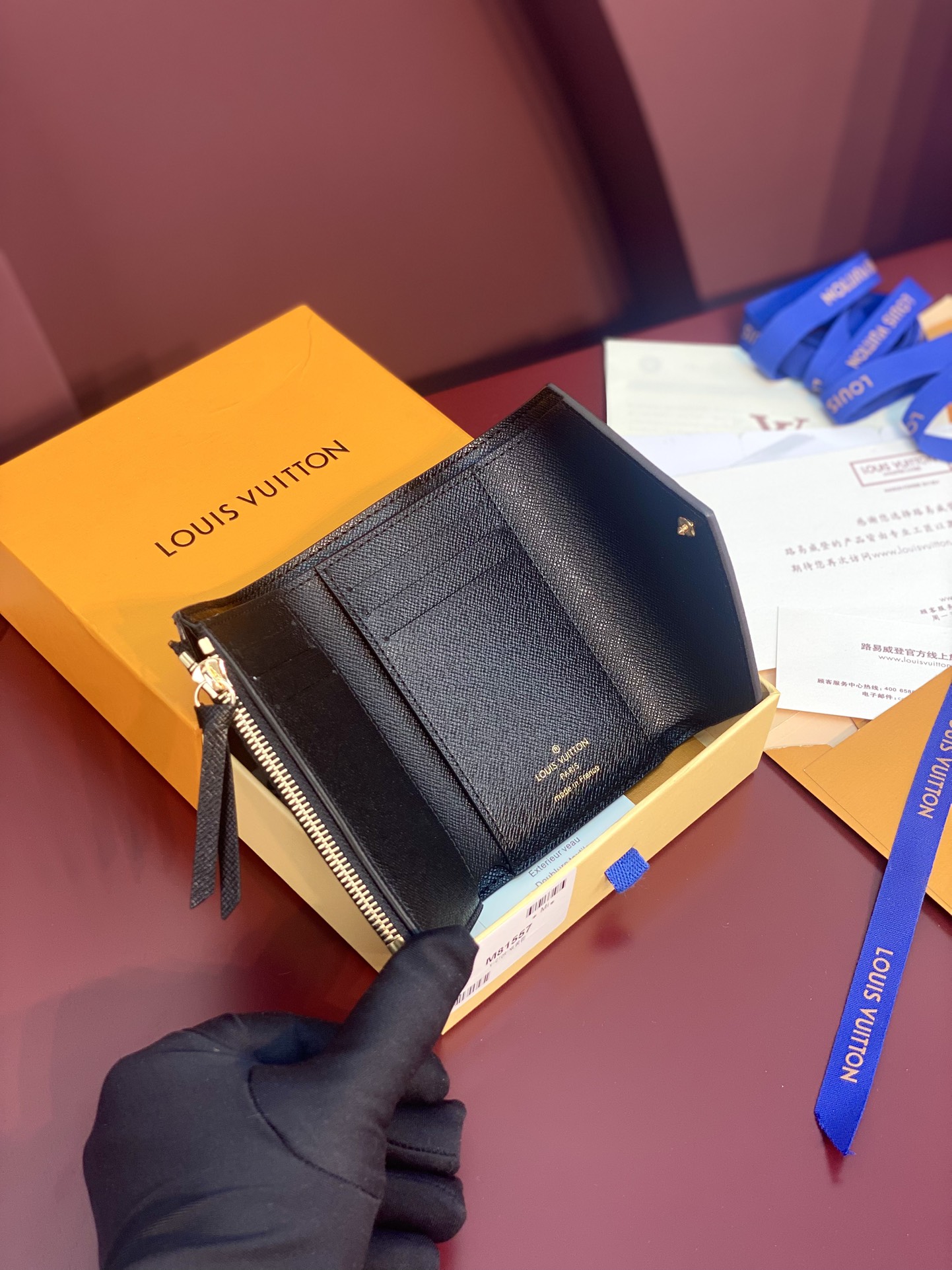 [TOP] Louis Vuitton LV Victorine Wallet Monogram Reverse Canvas 12x9.5x1.5cm - Khaki/Brown