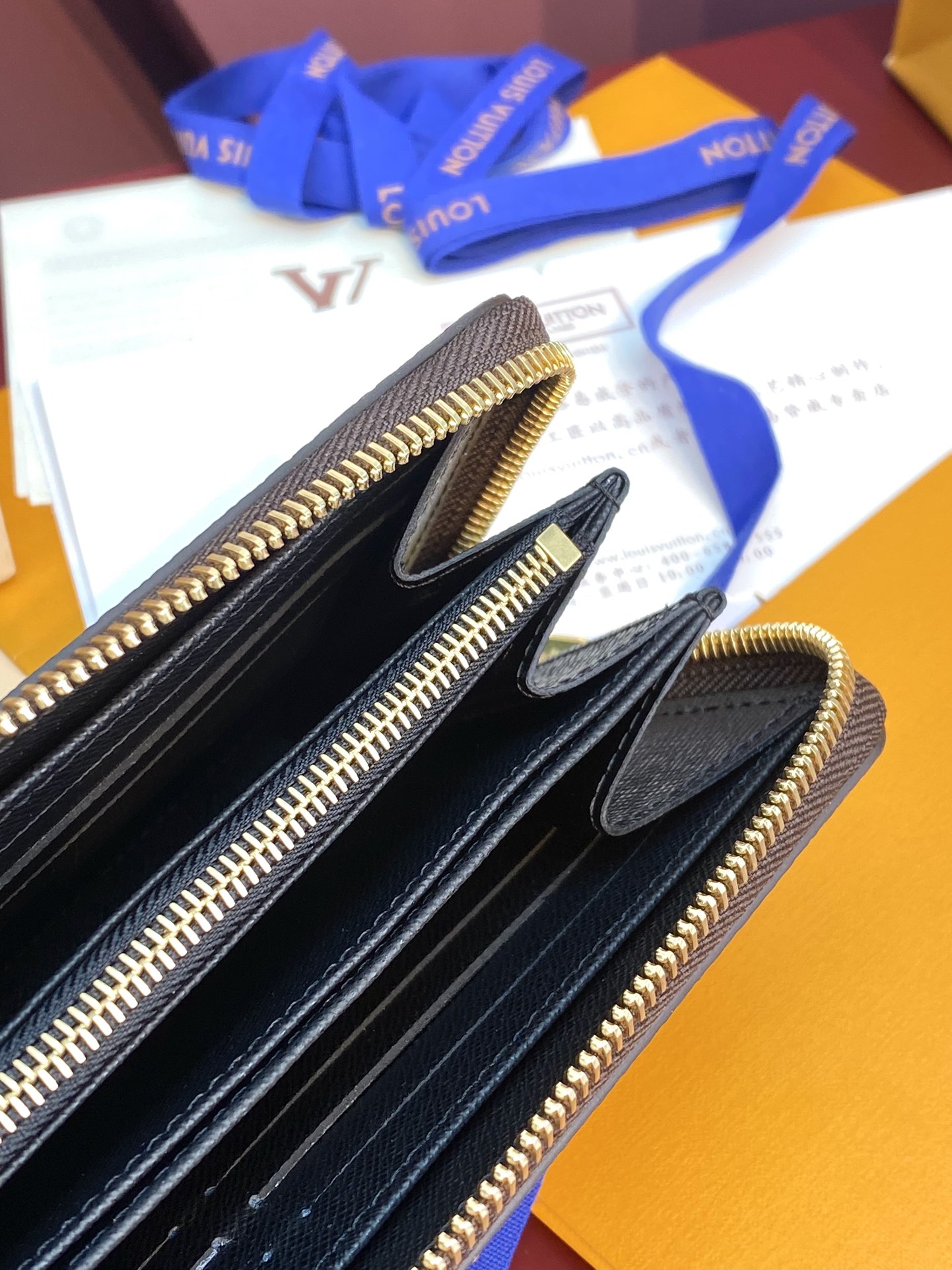 [TOP] Louis Vuitton LV Zippy Wallet Eclipse Canvas 19x10cm - Khaki