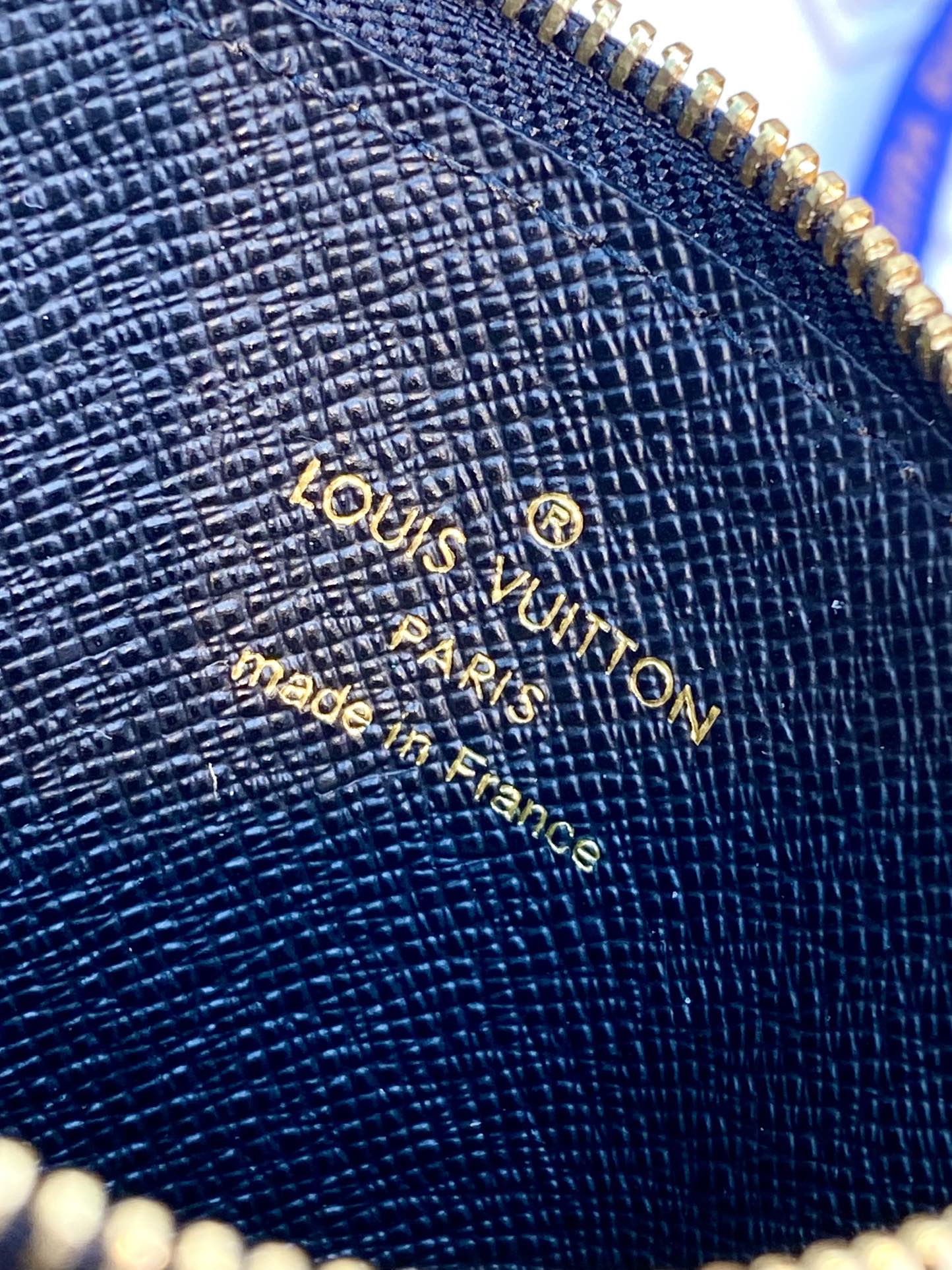 [TOP] Louis Vuitton LV Romy Card Holder Monogram 12x8x0.8cm - Khaki/Black