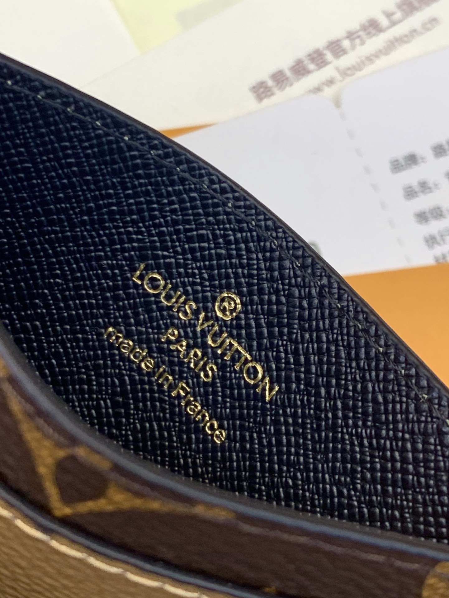 [TOP] Louis Vuitton LV Card Holder Monogram 11x7x0.6cm - Khaki/Brown