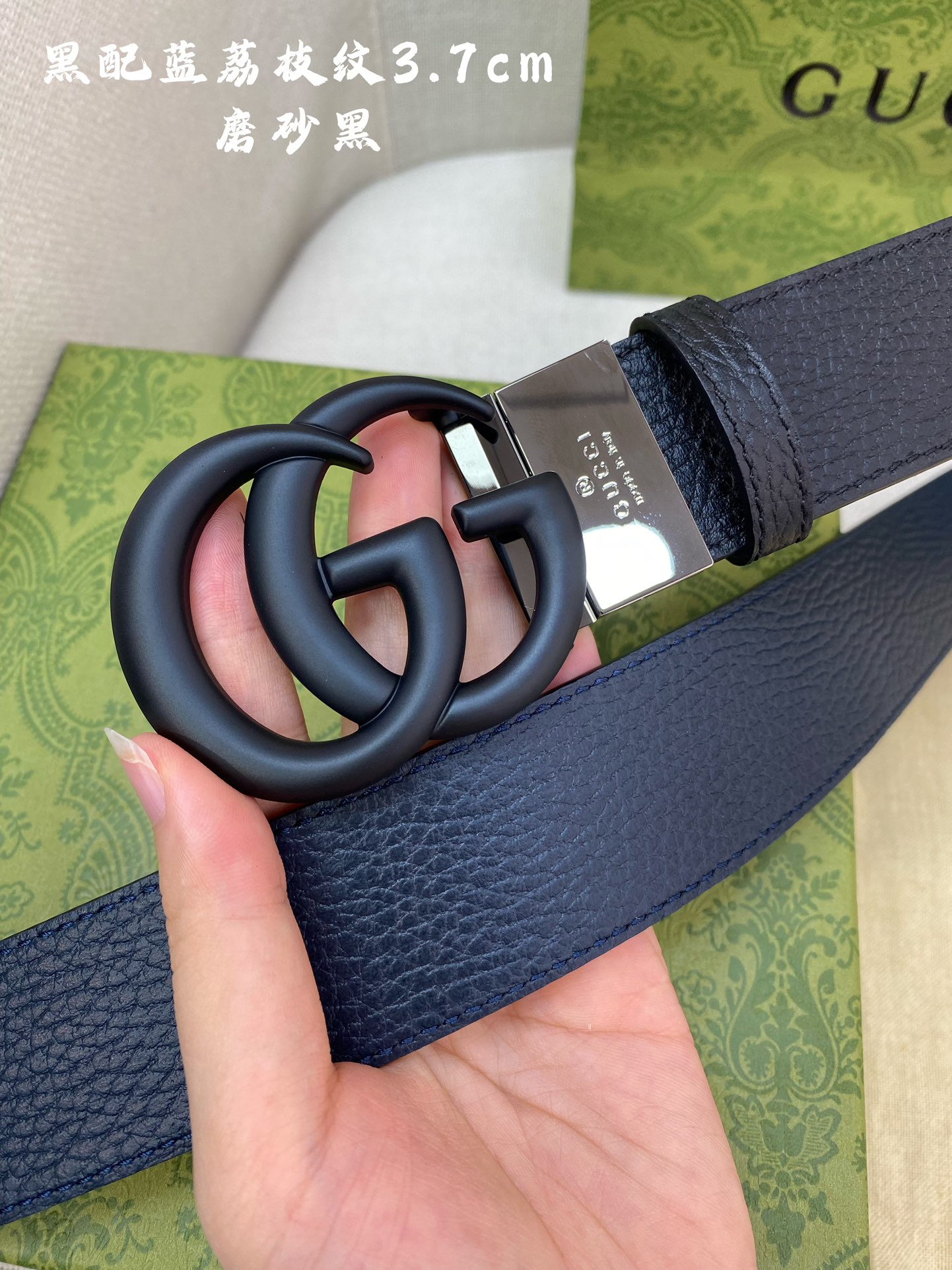 [TOP] GUCCI GG Marmont Reversible Belt - 3.7cm