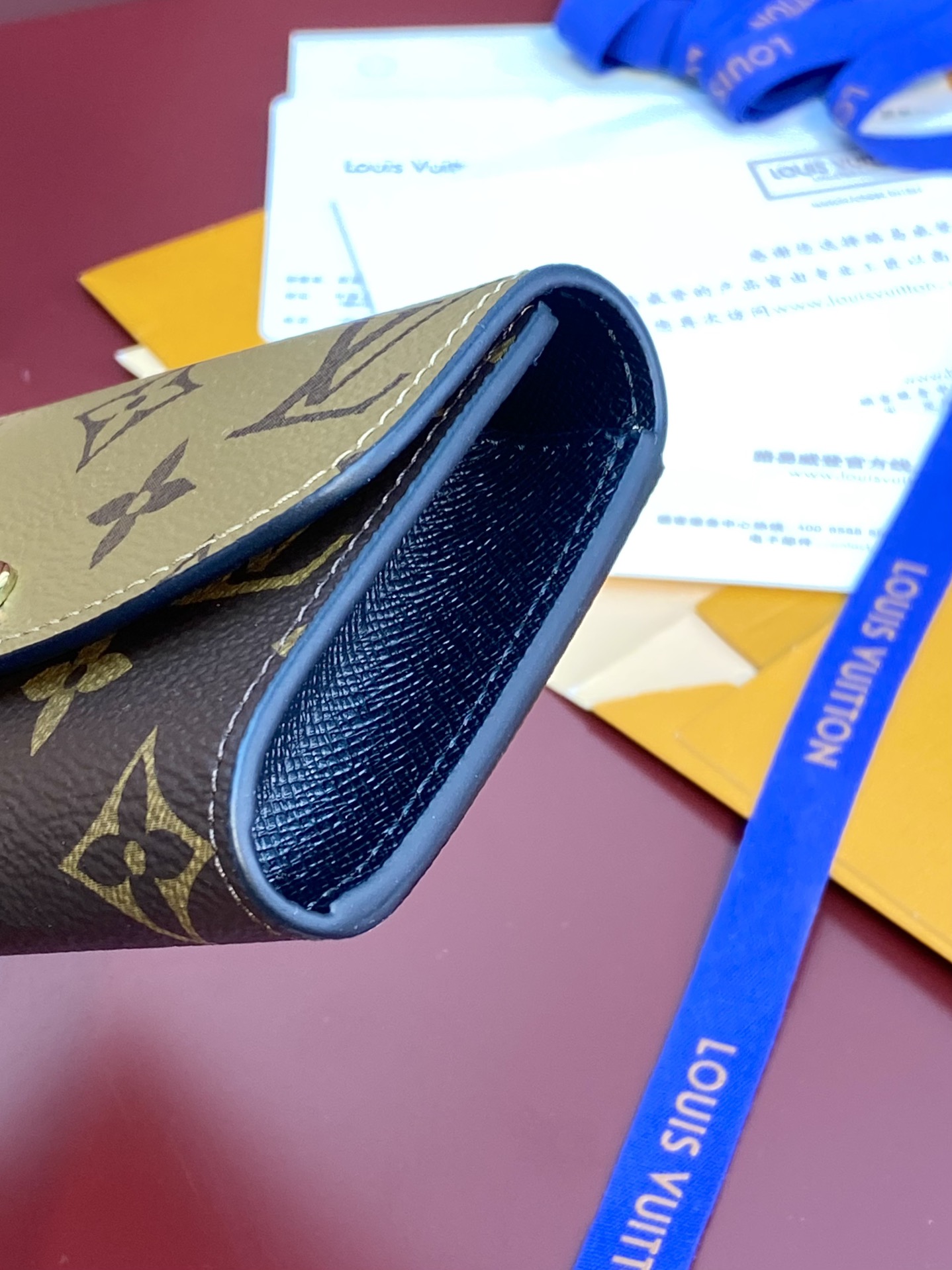 [TOP] Louis Vuitton LV Rosalie Coin Purse Monogram Reverse Canvas 11x8x2.5cm - Khaki/Brown