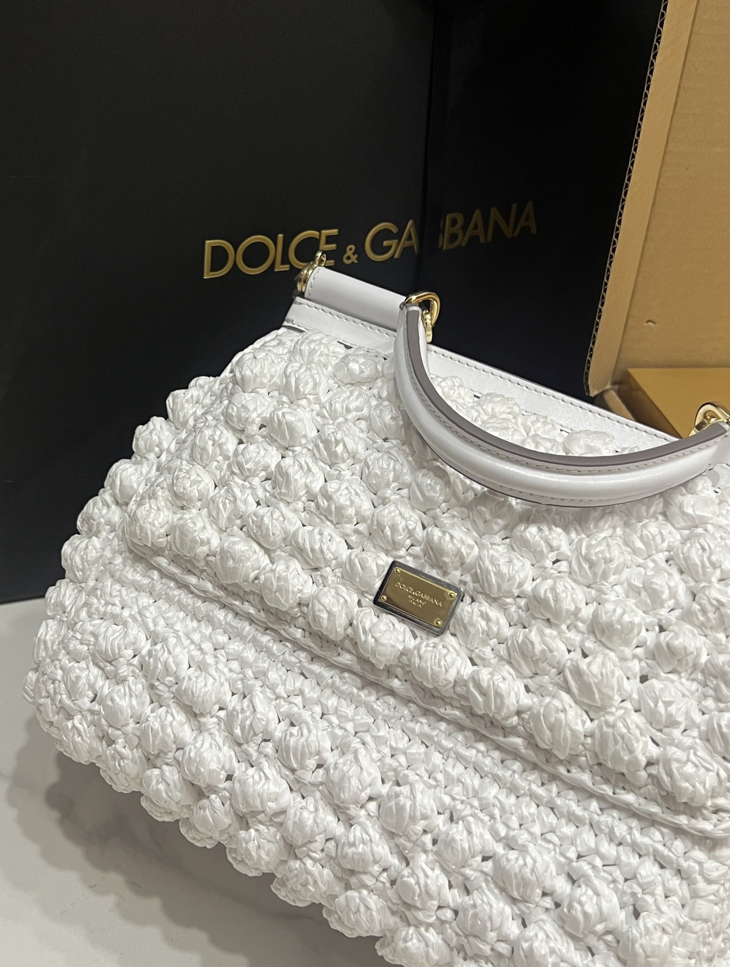 [TOP] Dolce & Gabbana D&G Sicily Bag 25x17x9cm - White