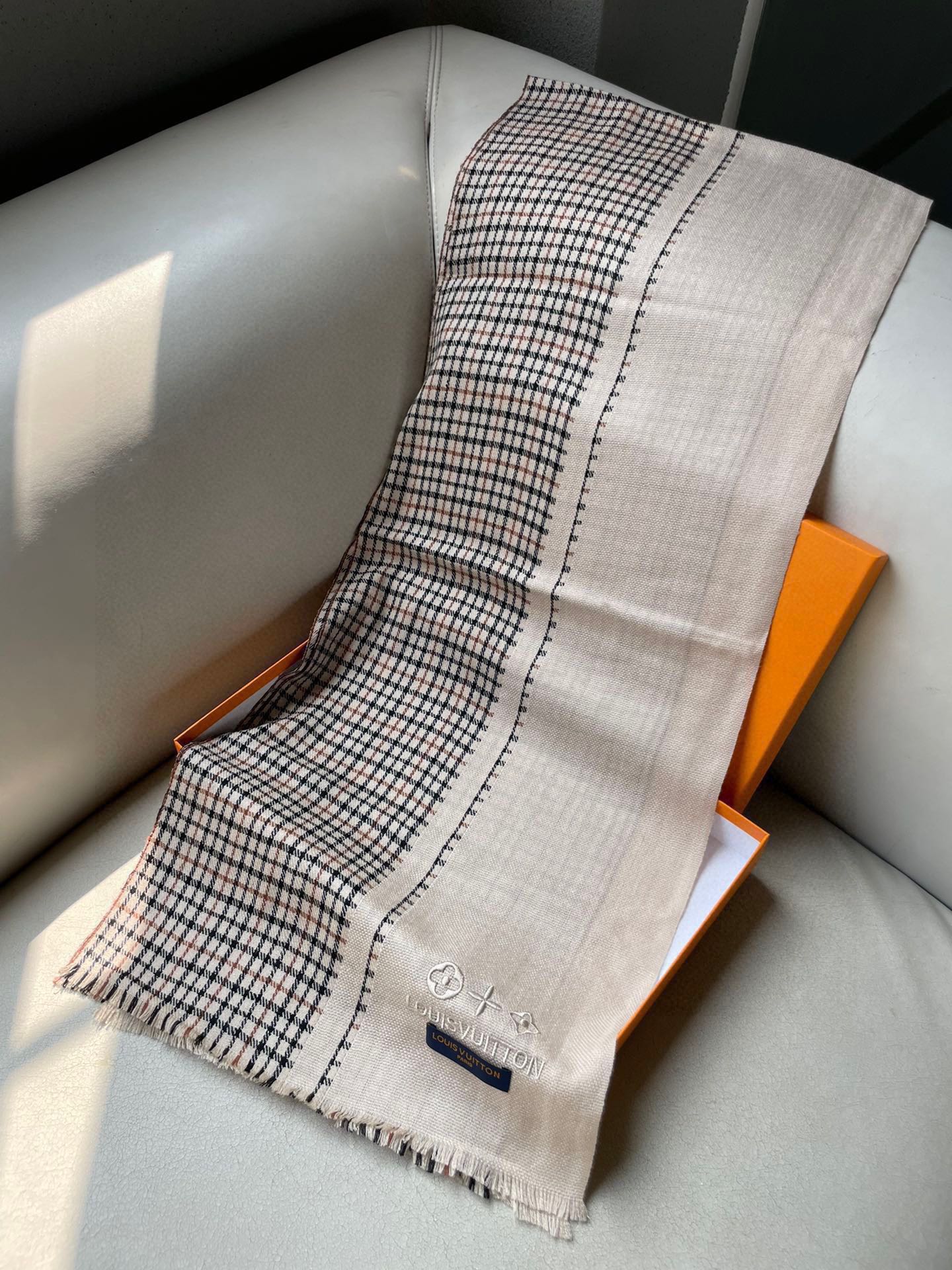 [TOP] Louis Vuitton LV Wool Scarf 35*180cm - Khaki