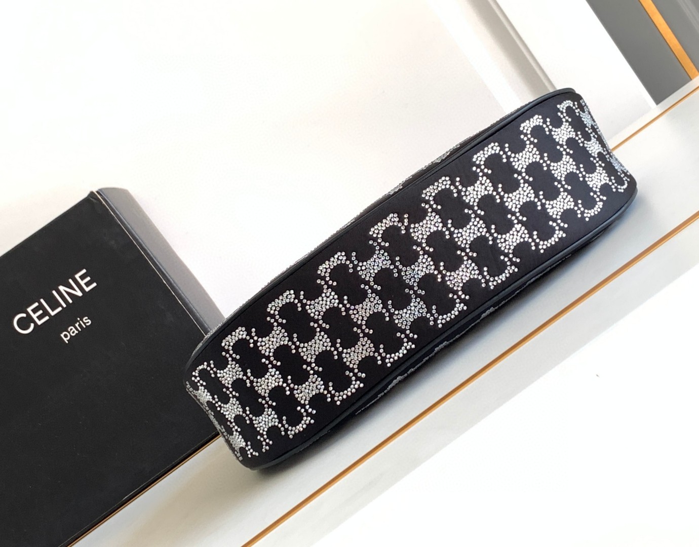 [TOP] CELINE AVA Bags Moon Bag 23cm - Black