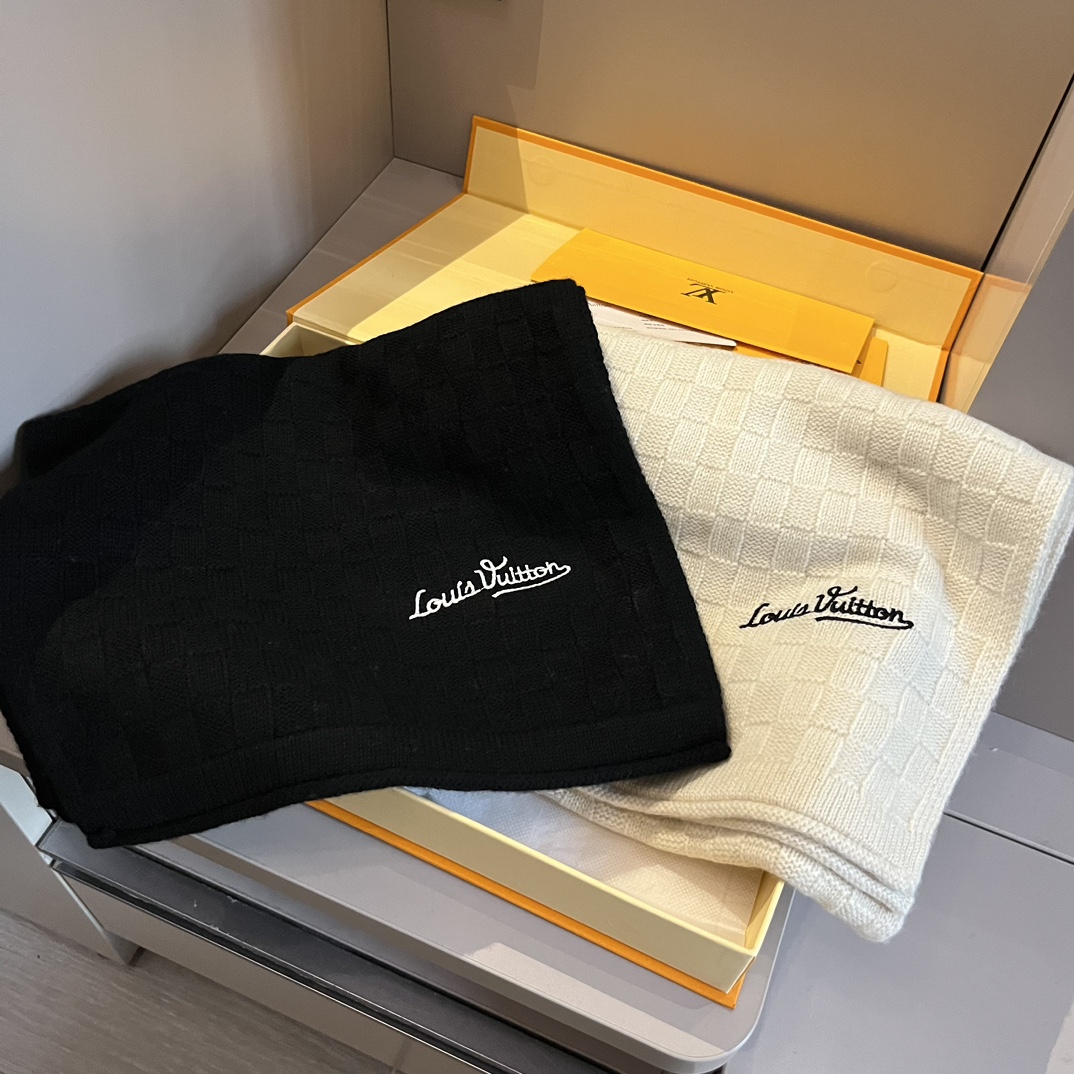 [TOP] Louis Vuitton LV Wool Scarf 30*180cm - 3 Color