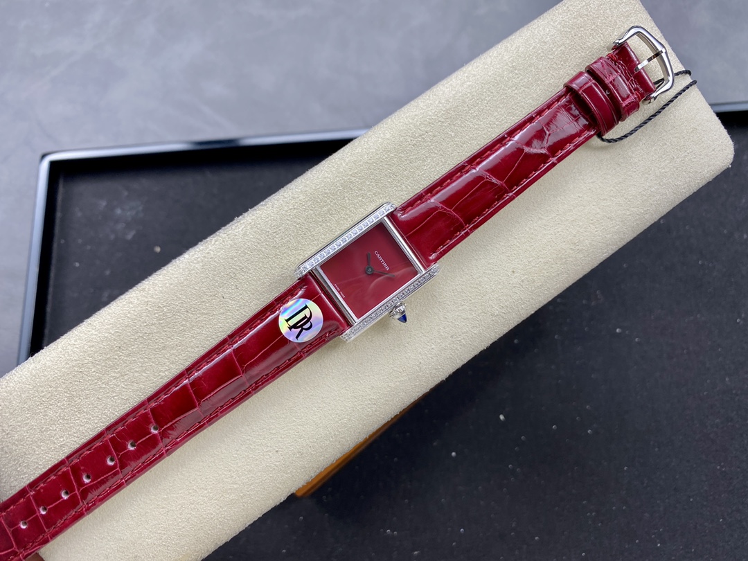 [TOP] Cartier Tank Must Watch 29.5mmx22mm - Red