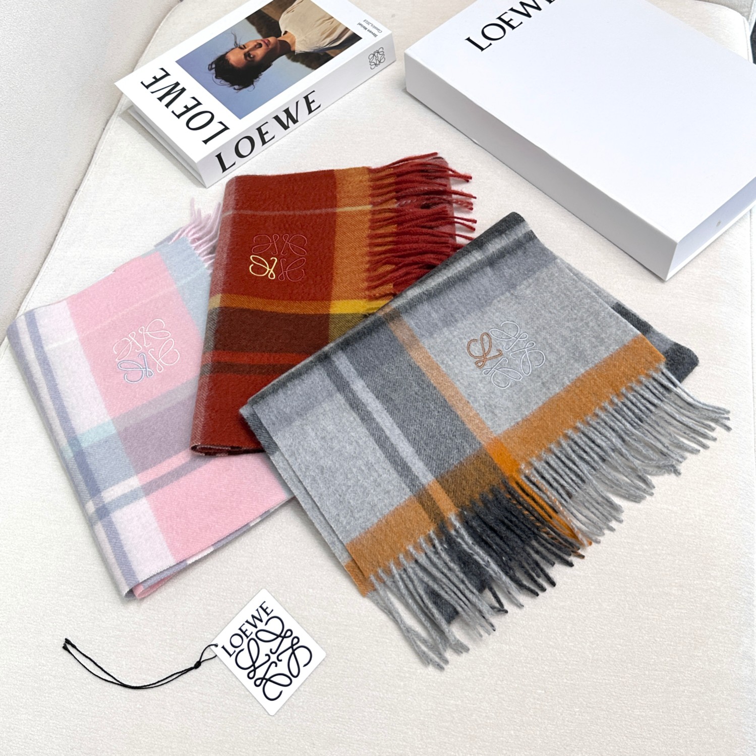 [TOP] LOEWE Wool Scarf  30×170cm- 3 Color