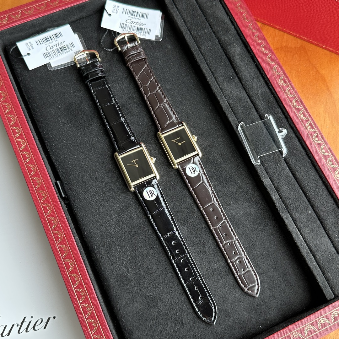 [TOP] Cartier Tank Must Watch 33.7mm*25.5mm - 2 Colors