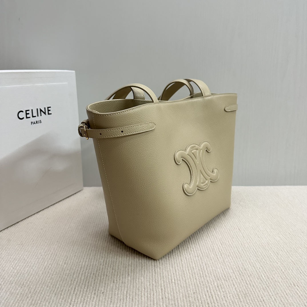 [TOP] CELINE Cabas Bags Cowhide Fabric - 28x24x12cm - 2 Colour