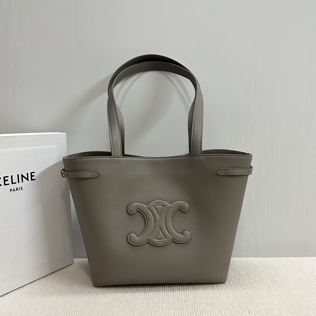 [TOP] CELINE Cabas Bags Cowhide Fabric - 28x24x12cm - 2 Colour