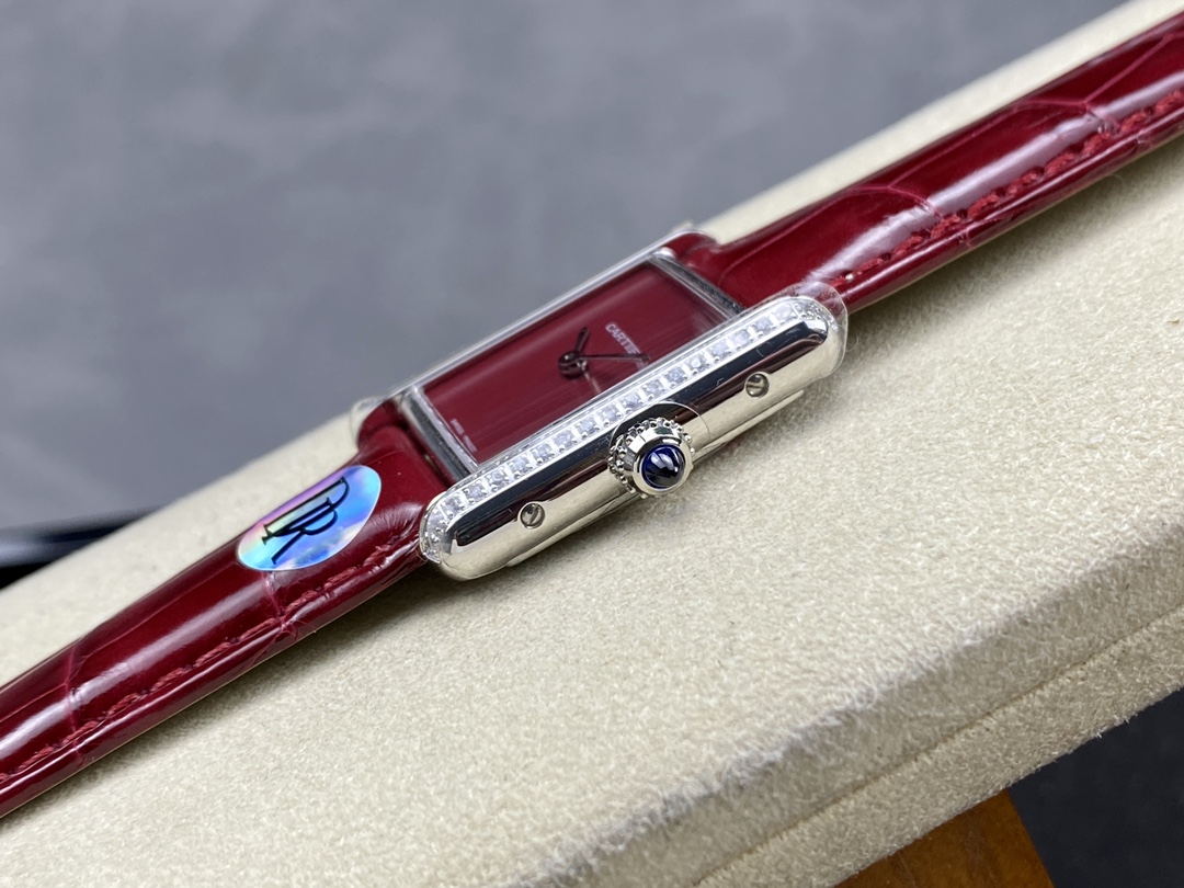 [TOP] Cartier Tank Must Watch 29.5mmx22mm - Red