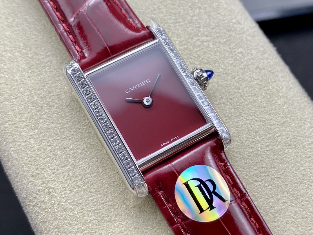 [TOP] Cartier Tank Must Watch 29.5mmx22mm - Red